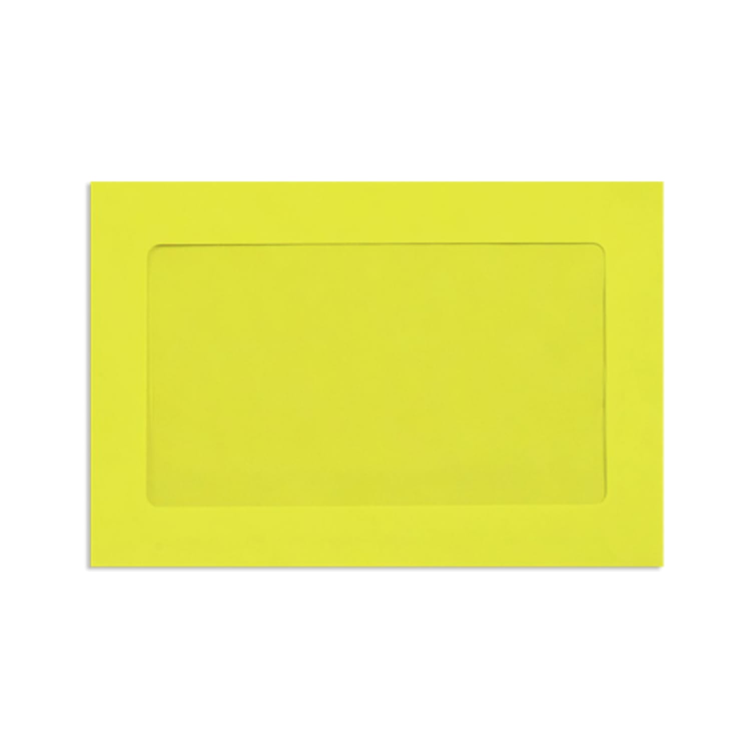 LUX #6 1/2 Full-Face Window Envelopes, Middle Window, Gummed Seal, Citrus, Pack Of 500