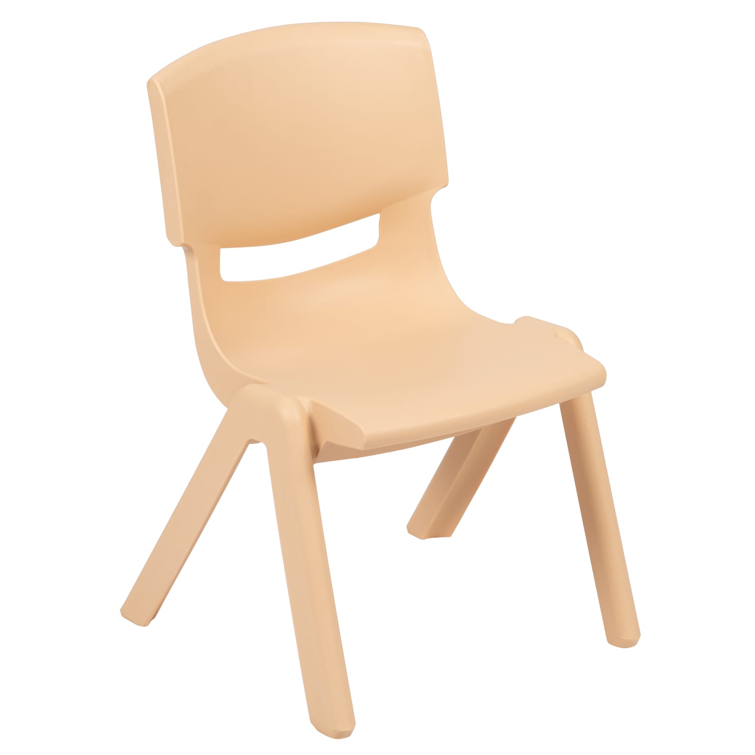 Flash Furniture 24ft Square Plastic Height Adjustable Activity Table With 4 Chairs Natural PopularChairscom