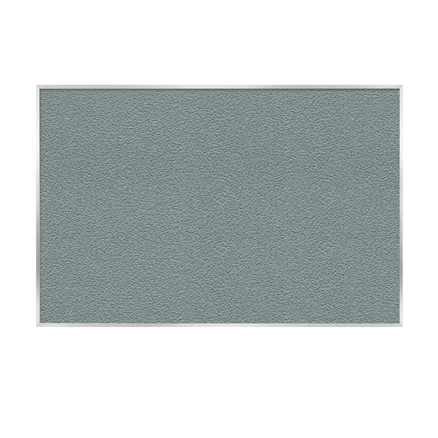 Ghent Vinyl Non-Magnetic Bulletin Board, 48-1/2in x 88in, Stone, Satin Aluminum Frame