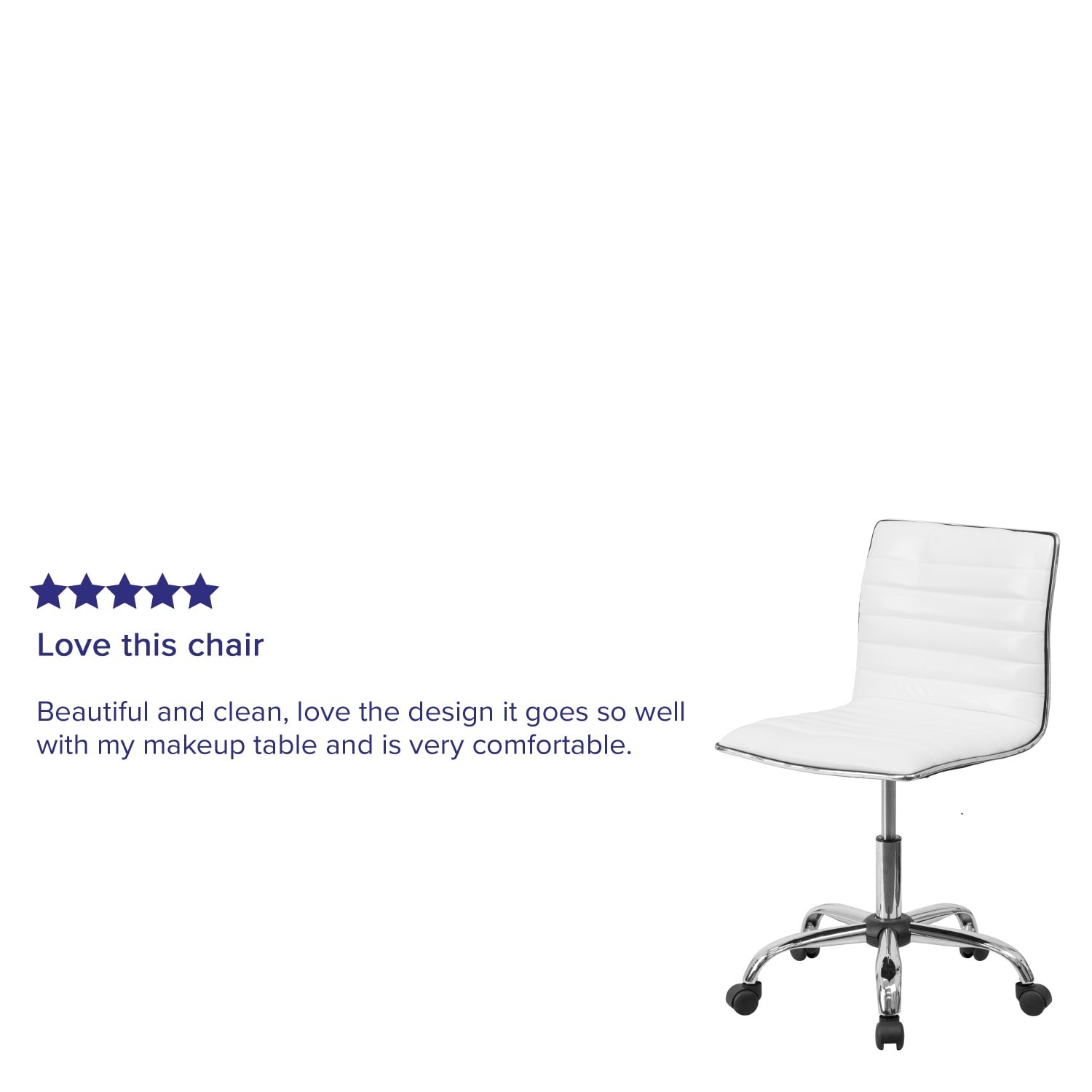 Flash Furniture Vinyl Low-Back Swivel Armless Task Chair, White/Gray - Image 6