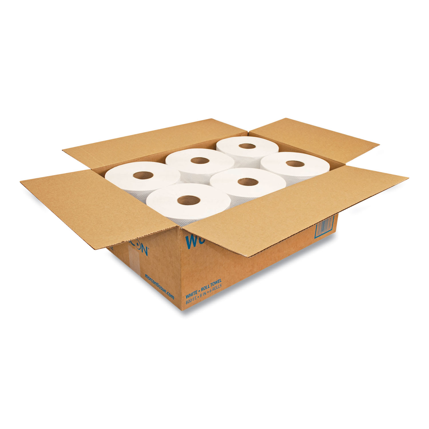 Morcon Tissue Morsoft Universal Roll Towels, 1-Ply, 8in x 800 ft, White, 6 Rolls/Carton - Image 4