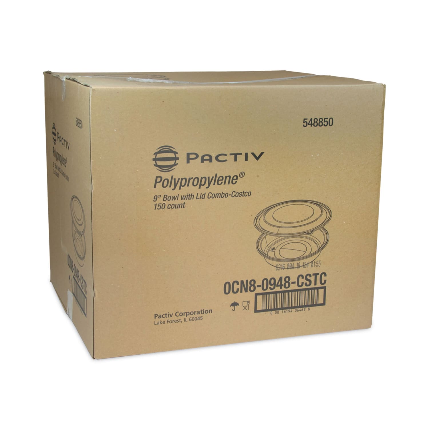 Pactiv Evergreen EarthChoice MealMaster Containers with Lids, 1-Compartment, 48 Oz, Black/Clear, Plastic, Carton Of 150 Containers - Image 3