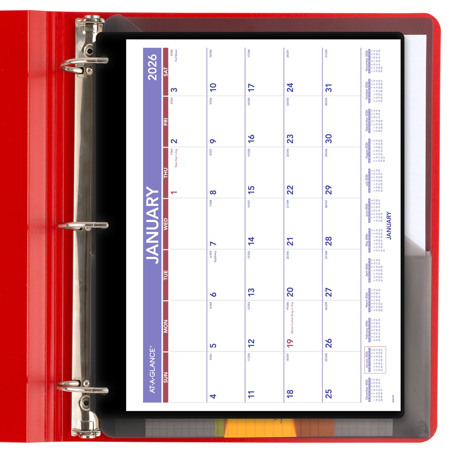 AT-A-GLANCE 2026 Monthly Desk Wall Calendar with Jacket, Small, 11in x 8in - Image 5