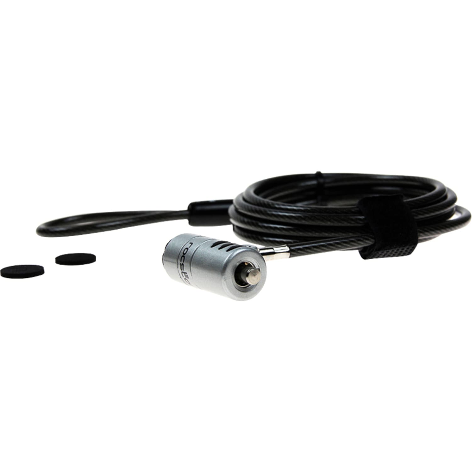 Rocstor Rocbolt Portable Security Cable With Key Lock and (2) Keys - 6 ft Cable - Portable - Keyed Lock - Galvanized Steel, Nickel, Zinc Alloy - For Notebook, Desktop Computer, Docking Station, Monitor, Projector - Image 6