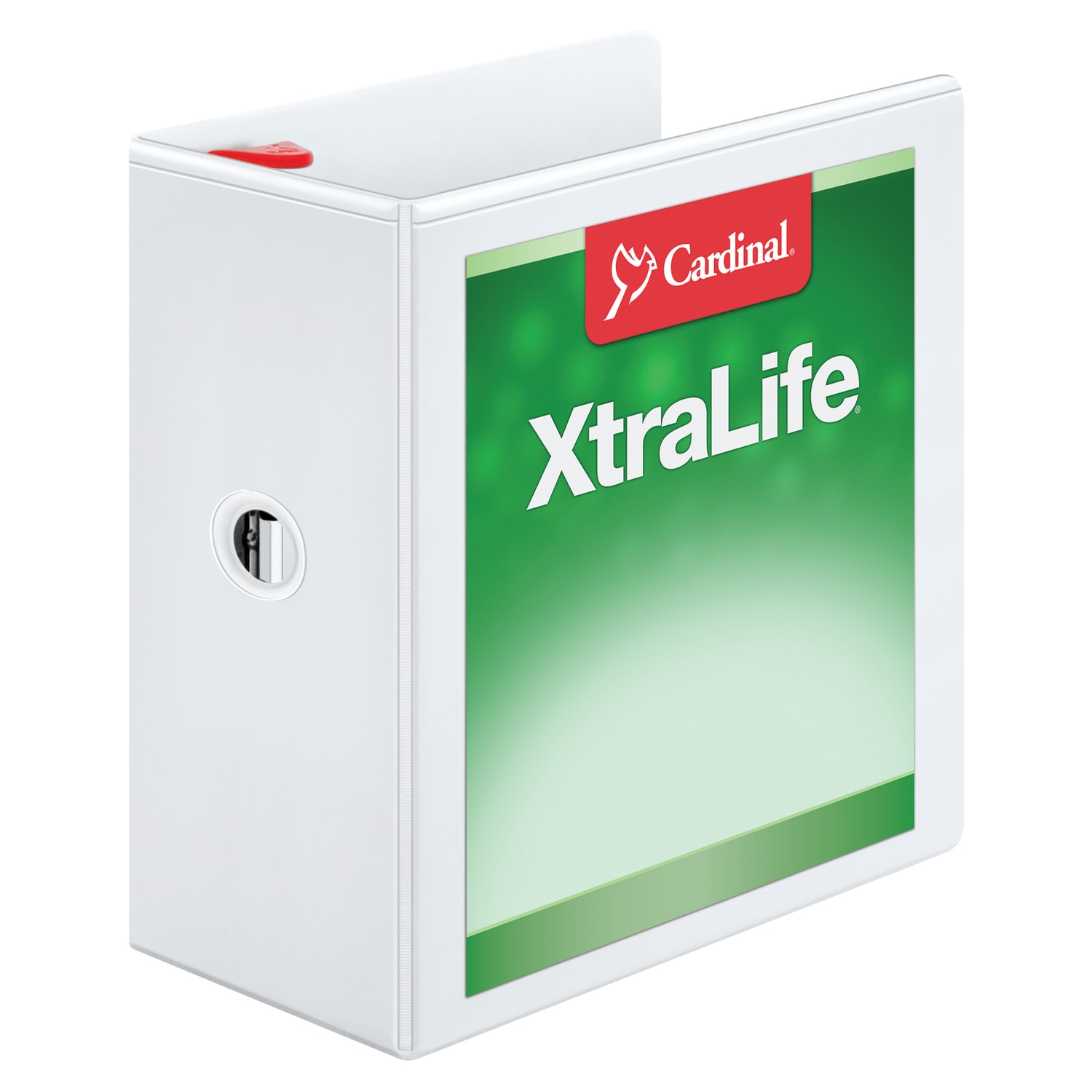 Cardinal XtraLife Locking Slant-D Ring 3-Ring Binder, 5in D-Rings, White - Image 3