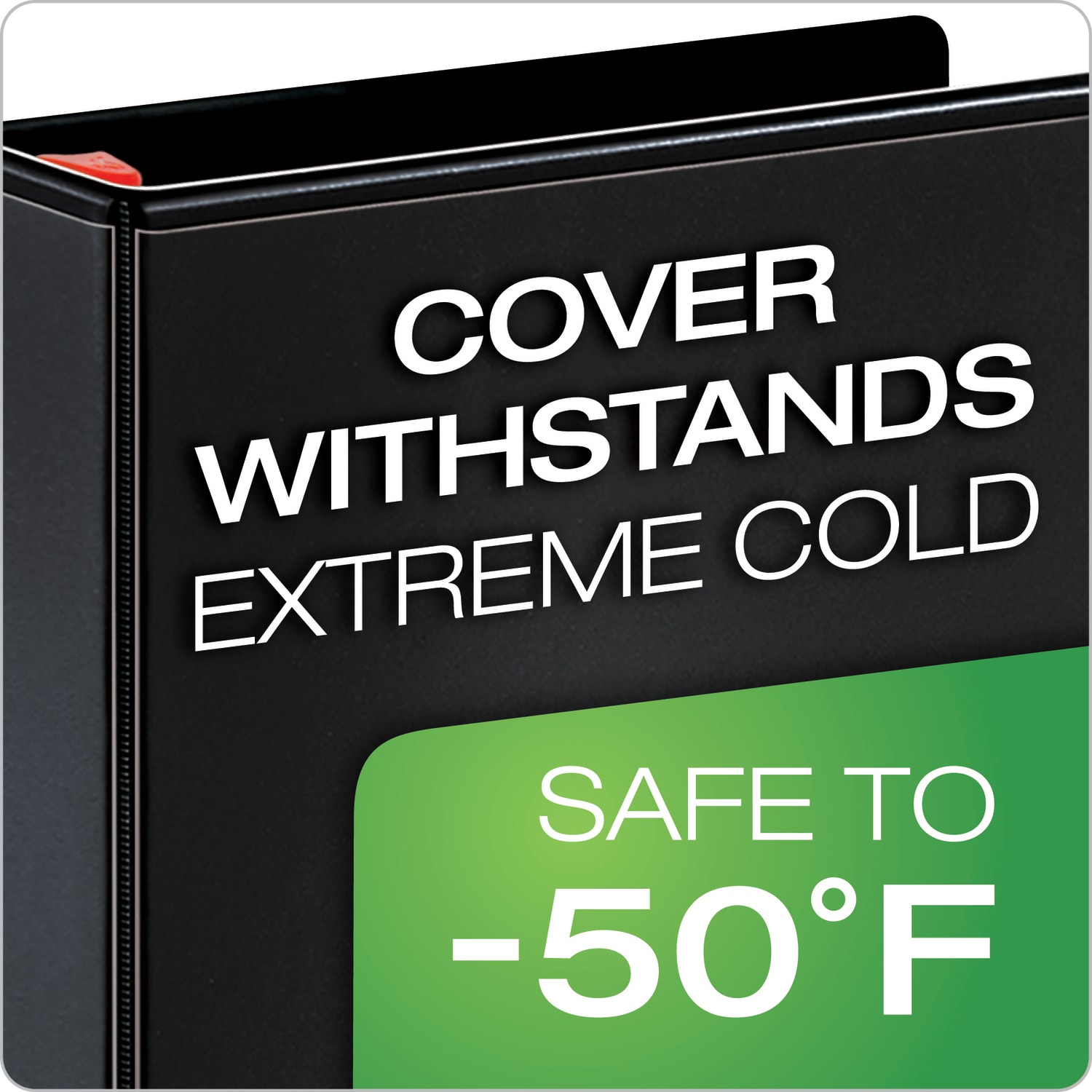 Cardinal XtraLife Locking Slant-D Ring 3-Ring Binder, 1in D-Rings, Black - Image 3