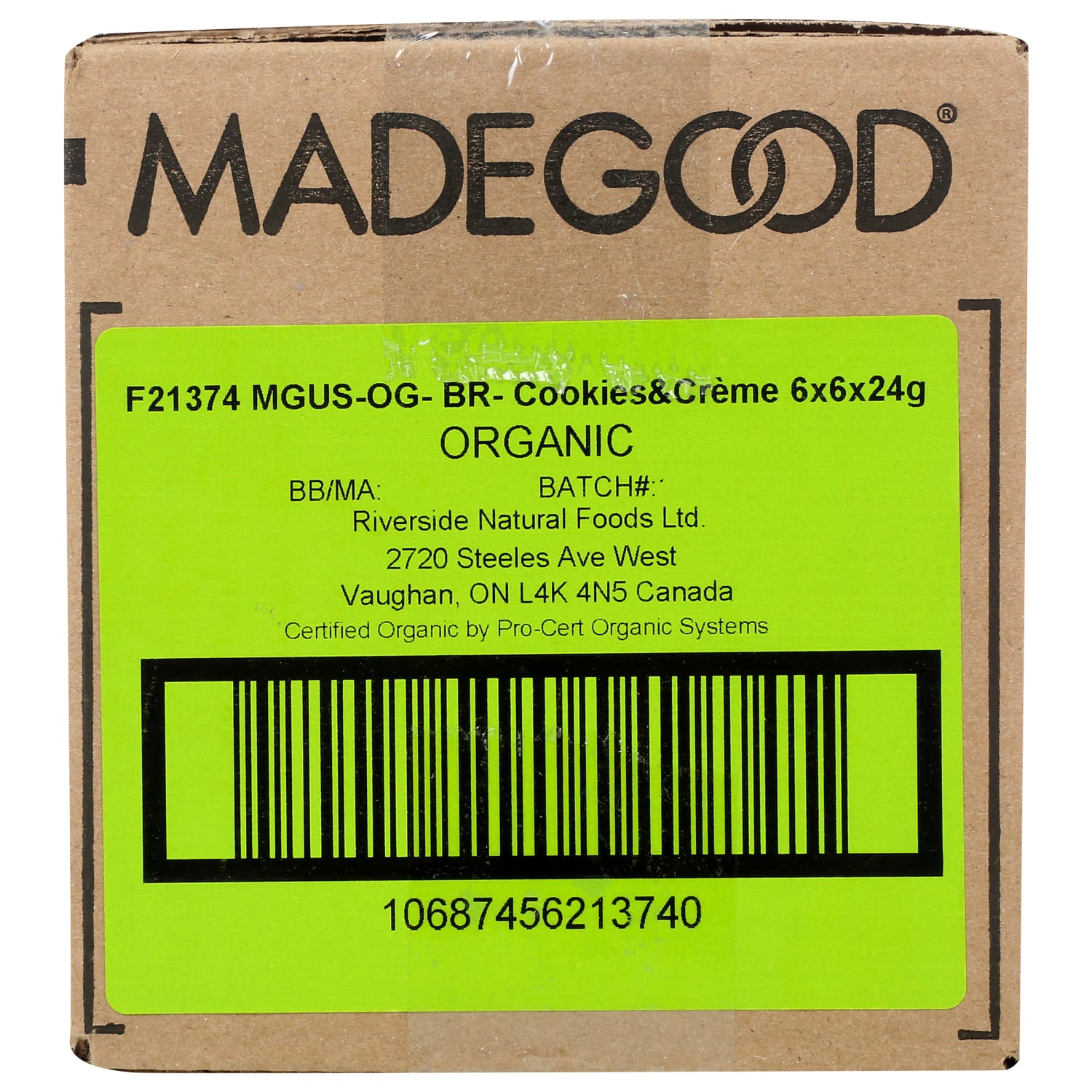 Made Good Organic Granola Bars, Cookies & Cream, 0.85 Oz, Total Qty 36 - Image 5