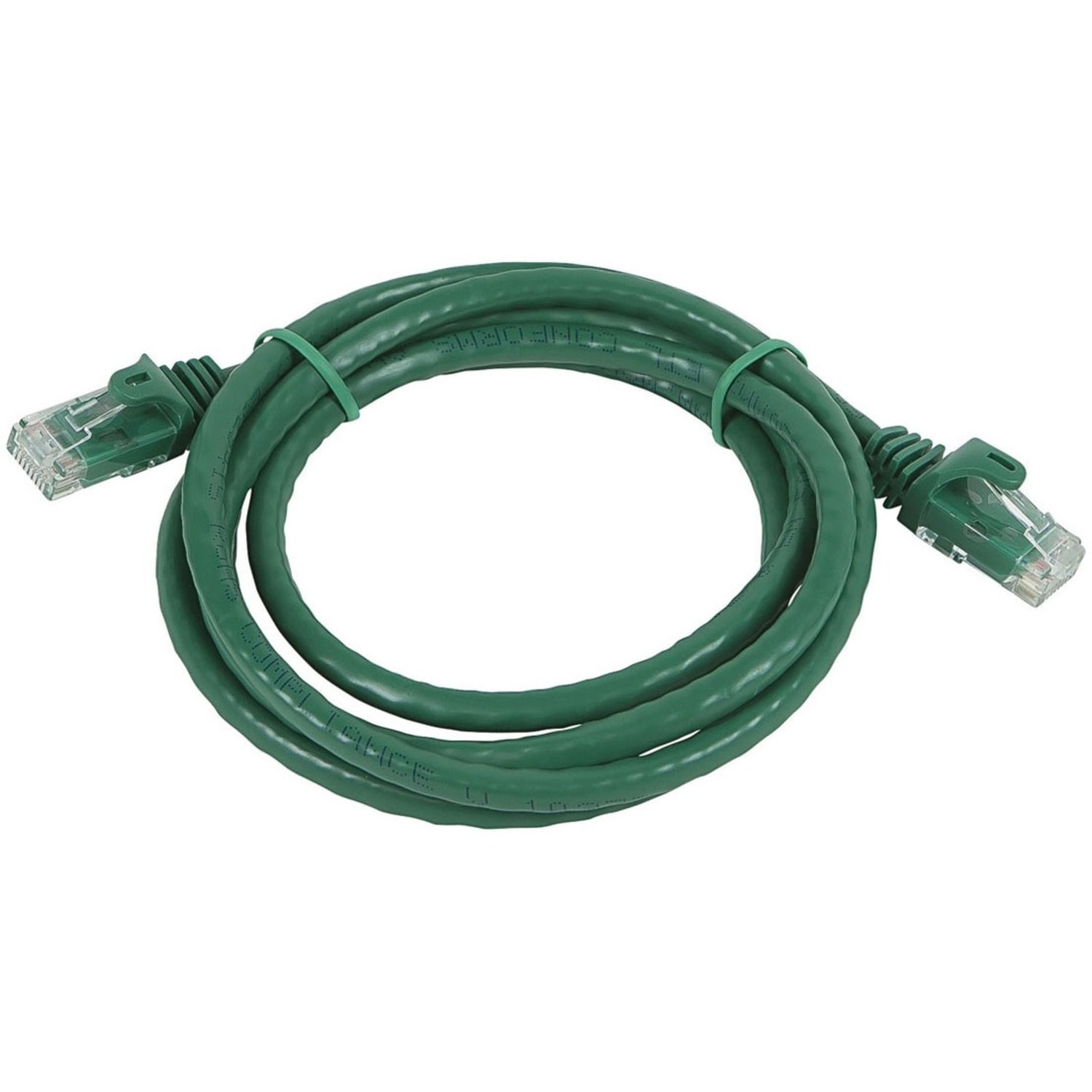 Monoprice FLEXboot Series Cat6 24AWG UTP Ethernet Network Patch Cable, 3ft Green - 3 ft Category 6 Network Cable  - 11337