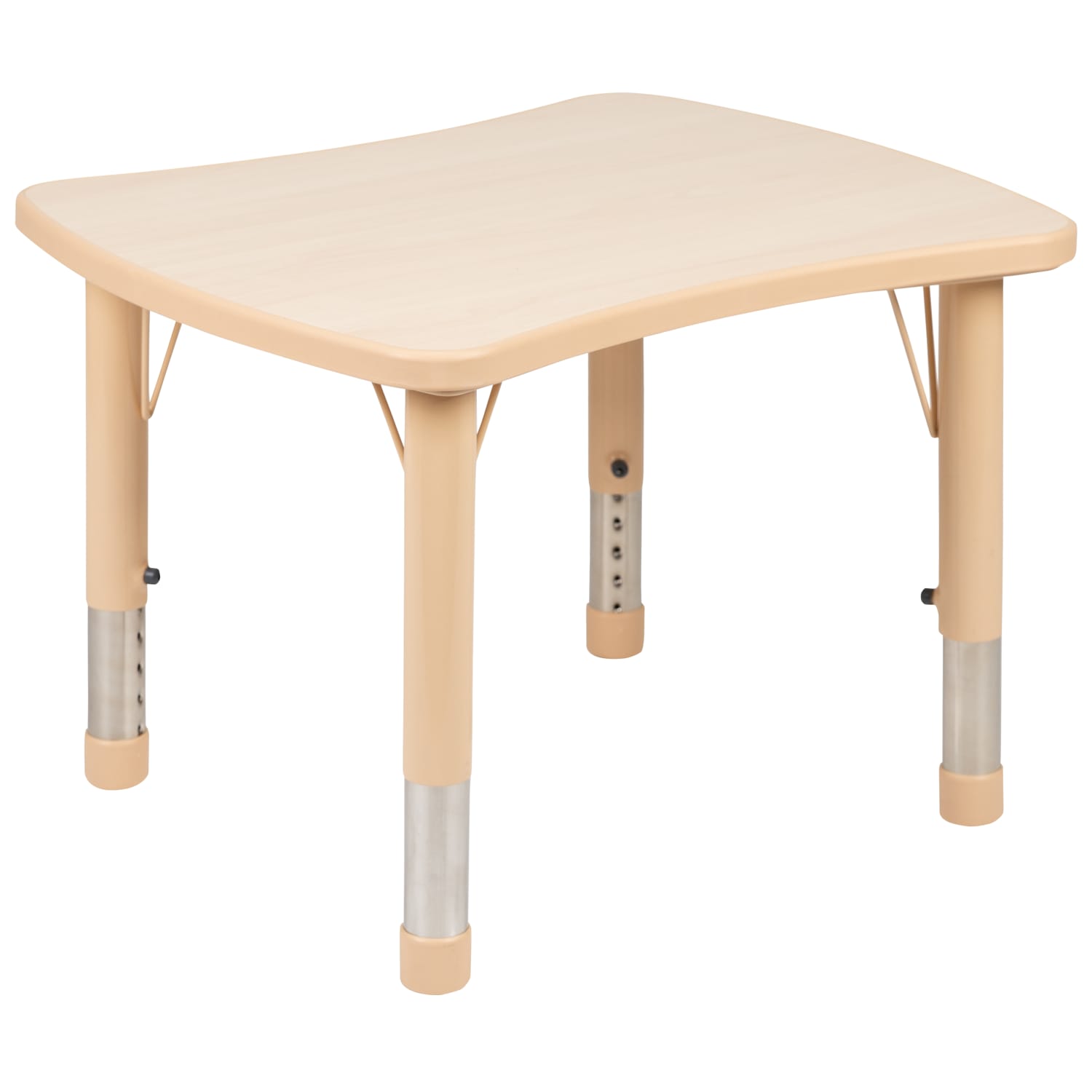 Flash Furniture Rectangular HeightAdjustable Activity Table Set With 2 Chairs 2312inH x 2178inW x 2658inD Natural PopularChairscom Flash Furniture Rectangular Height Adjustable Activity Table Set With 2 Chairs 23 12inH x 21 78inW x 26 58inD Natural PopularChairscom