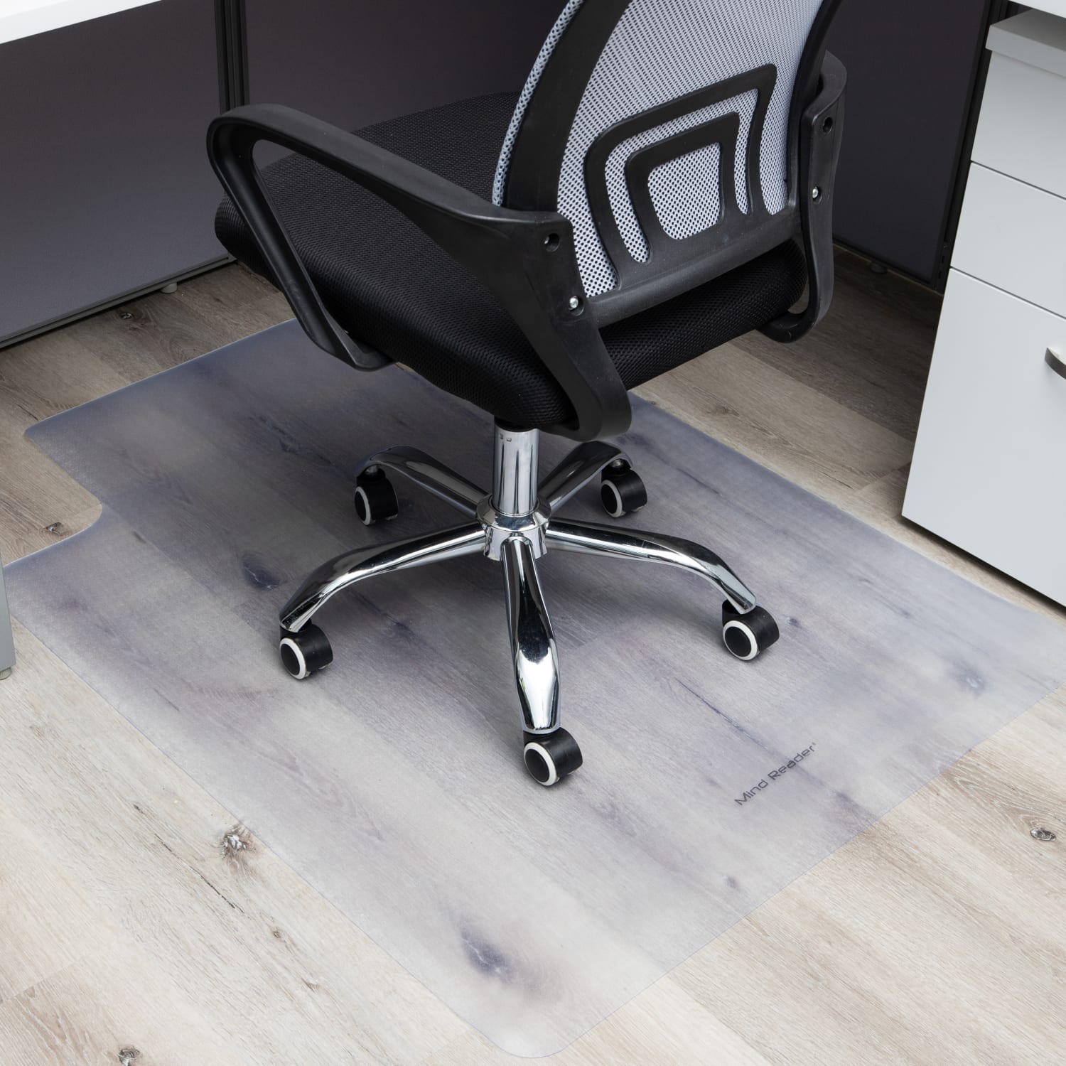 Mind Reader Hard Floor Office Chair Mat, 35-1/4inW x 47inD - Image 3