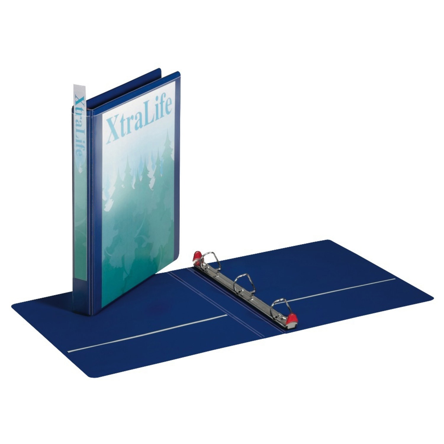 Cardinal XtraLife Locking Slant-D Ring 3-Ring Binder, 1in D-Rings, Blue - Image 3