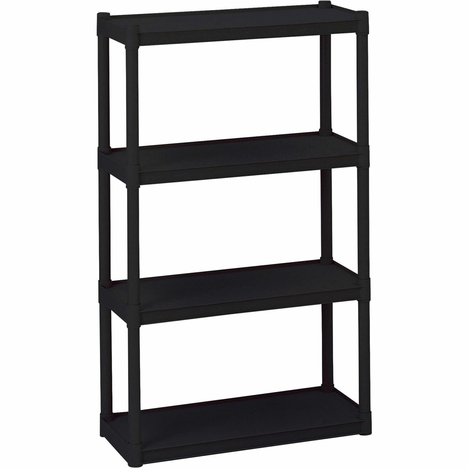 Iceberg 4-Shelf Open Storage System, Black - Image 3