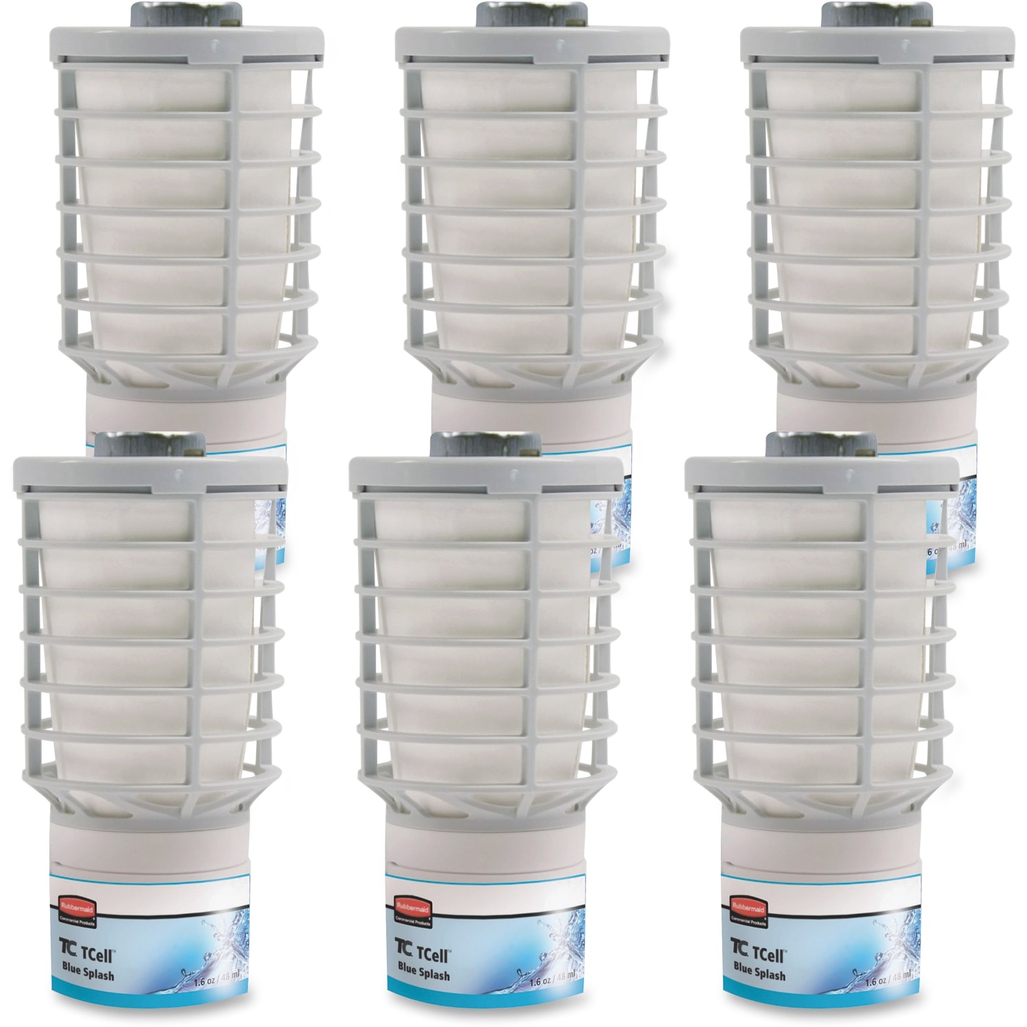 Rubbermaid Commercial Products TCell Refill, 1.62 Oz, Splash Blue, Case Of 6 - Image 3