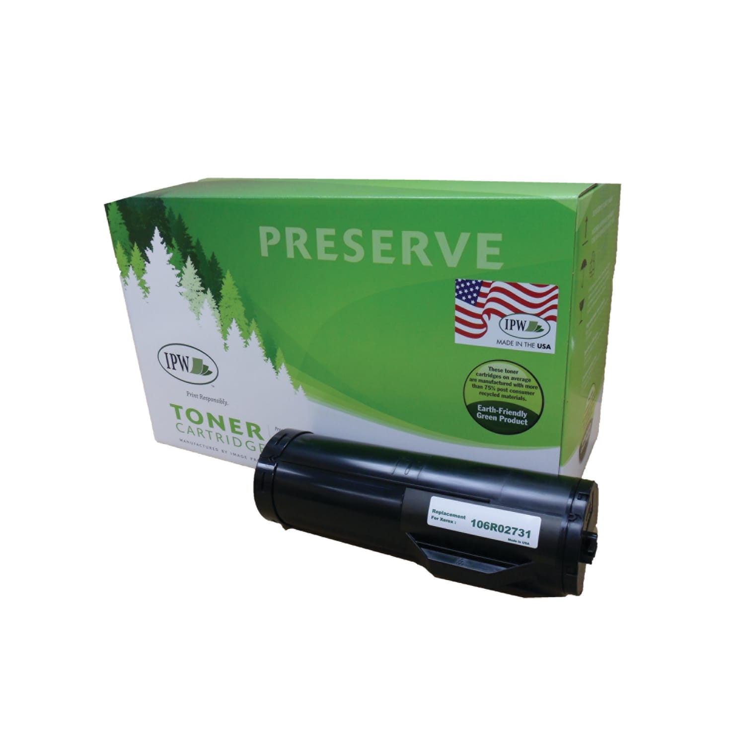 IPW Preserve Remanufactured Black High Yield Toner Cartridge Replacement For Xerox WC3615, 106R02731, 845-731-ODP