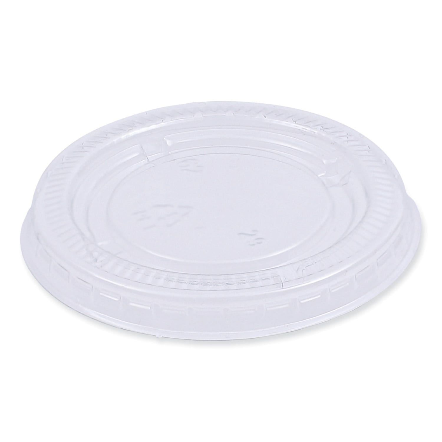 Boardwalk Souffle/Portion Cup Lids, Fits 1.5 Oz and 2 Oz Portion Cups, Clear, Carton Of 2,500 Lids