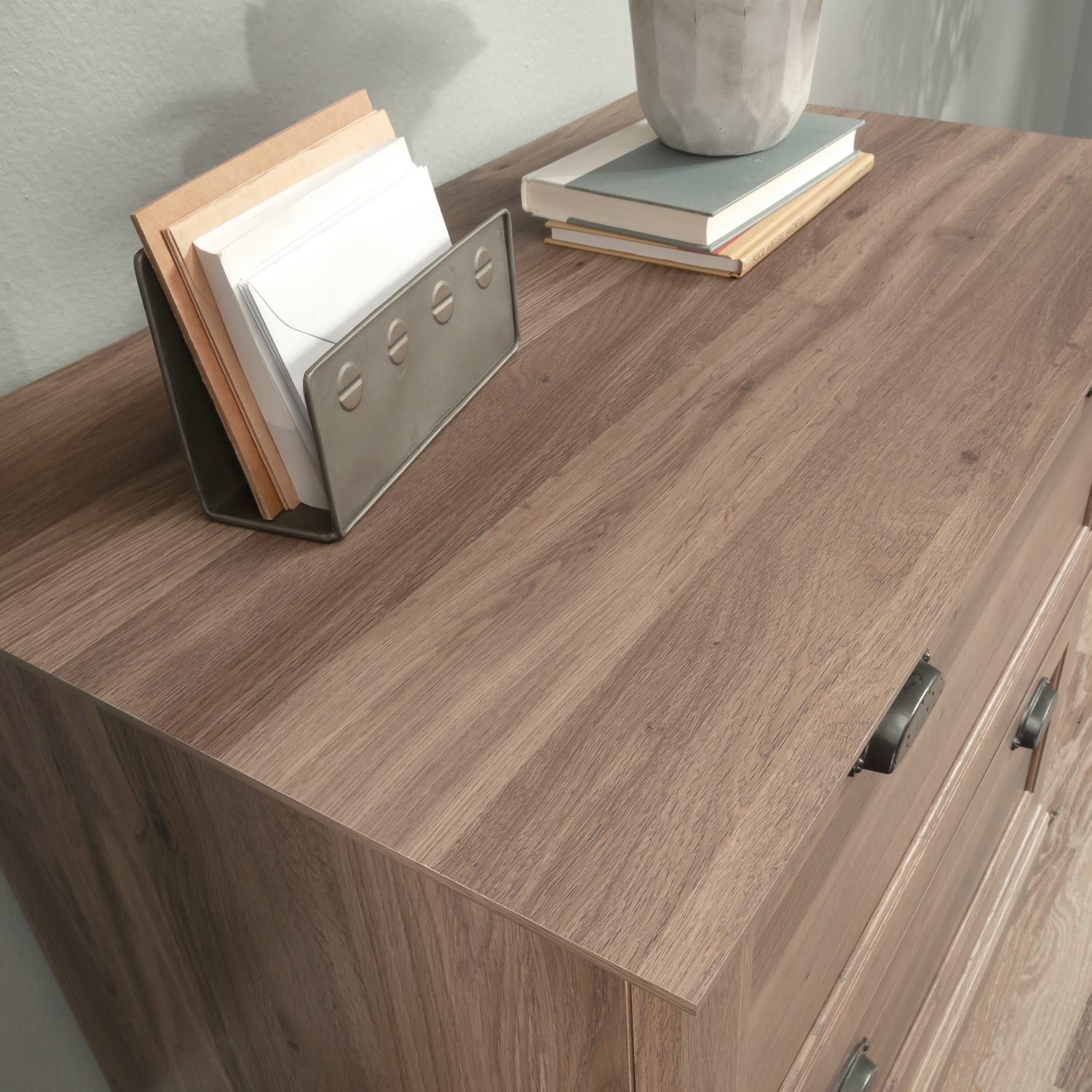 Sauder Barrister Lane 32-3/8inW x 19-1/2inD Lateral 2-Drawer File Cabinet, Salt Oak - Image 6