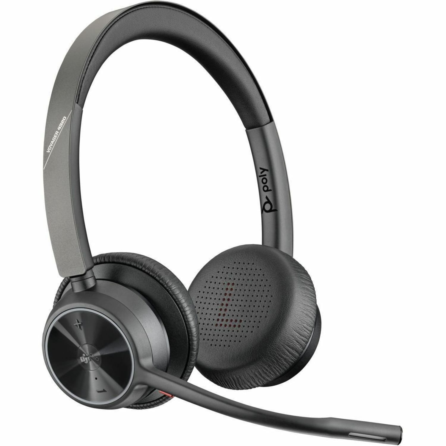 Poly Voyager 4320 Microsoft Teams Certified Headset + BT700 Dongle + Charging Stand - Microsoft Teams Certification - 77Z00AA - Image 4