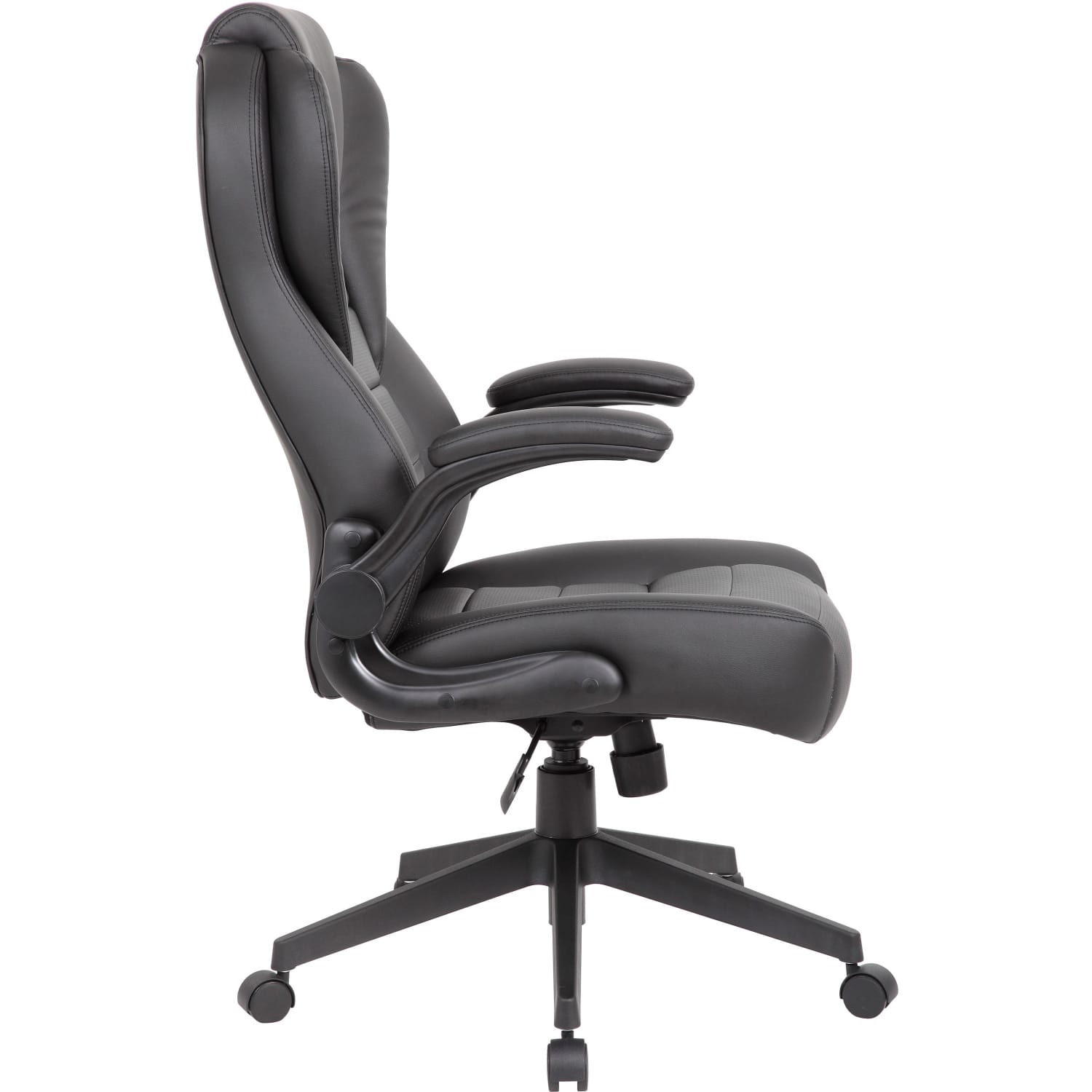 Boss Office Products Ergonomic LeatherPlus Bonded Leather HighBack Executive Chair Black PopularChairscom Boss Office Products Ergonomic LeatherPlus Bonded Leather High Back Executive Chair Black PopularChairscom