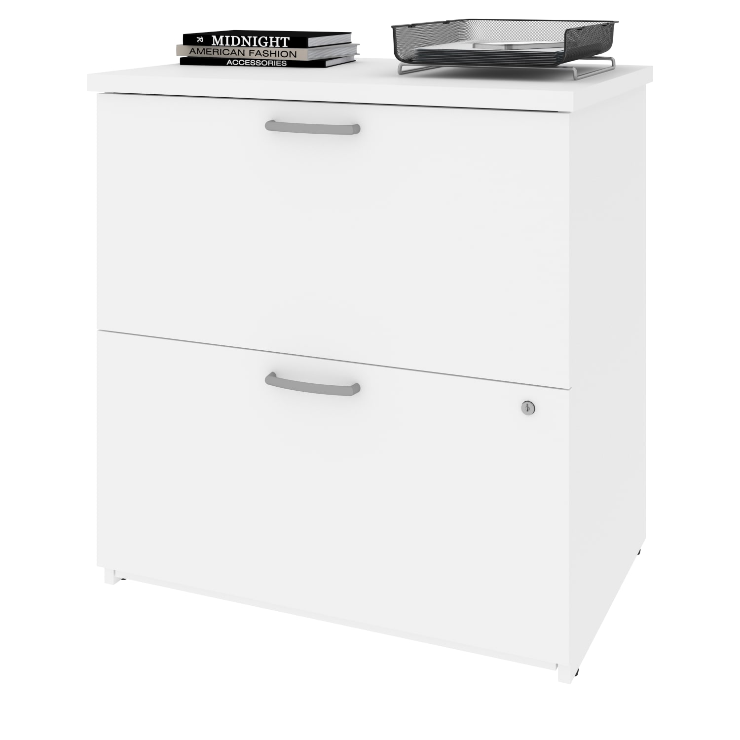 Bestar Universel 28-5/16inW x 19-5/8inD Lateral 2-Drawer File Cabinet, White - Image 3