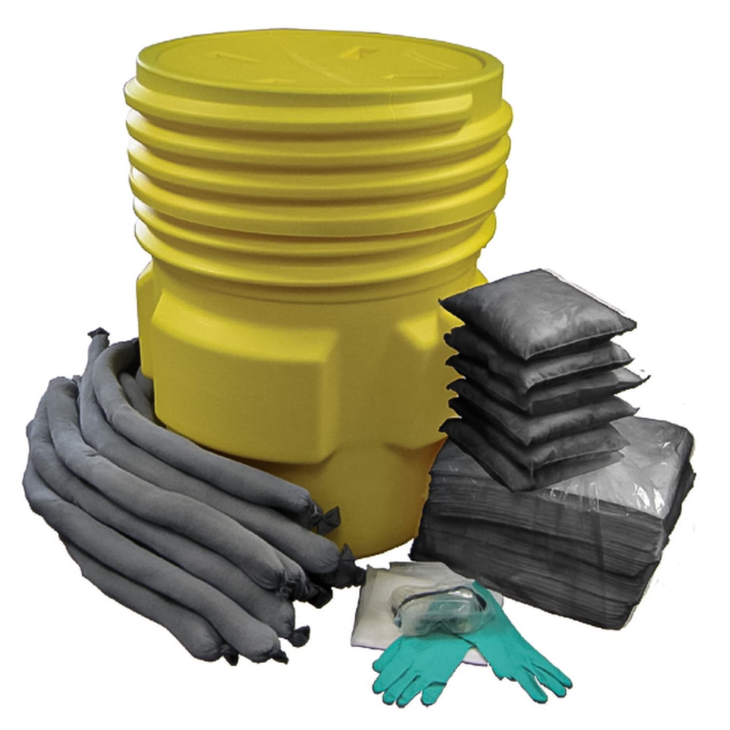 Hospeco TaskBrand Universal Spill Kit, Unscented, 65 Gallon, Gray/Yellow - Image 3