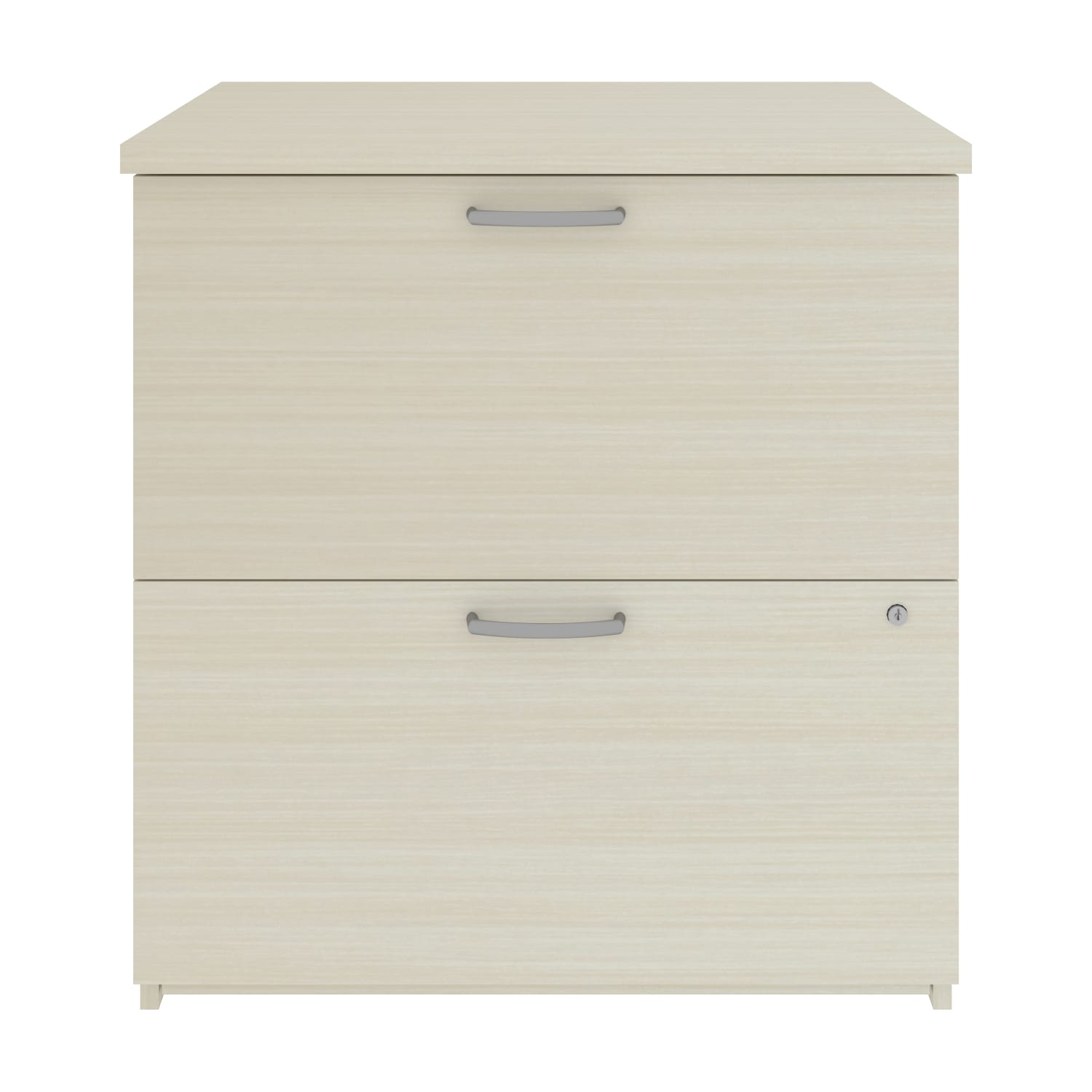 Bestar Universel 28-5/16inW x 19-5/8inD Lateral 2-Drawer File Cabinet, White Chocolate - Image 4