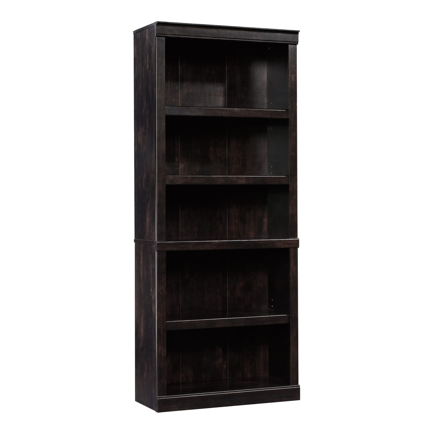 Realspace 72inH 5-Shelf Bookcase, Peppered Black - Image 4