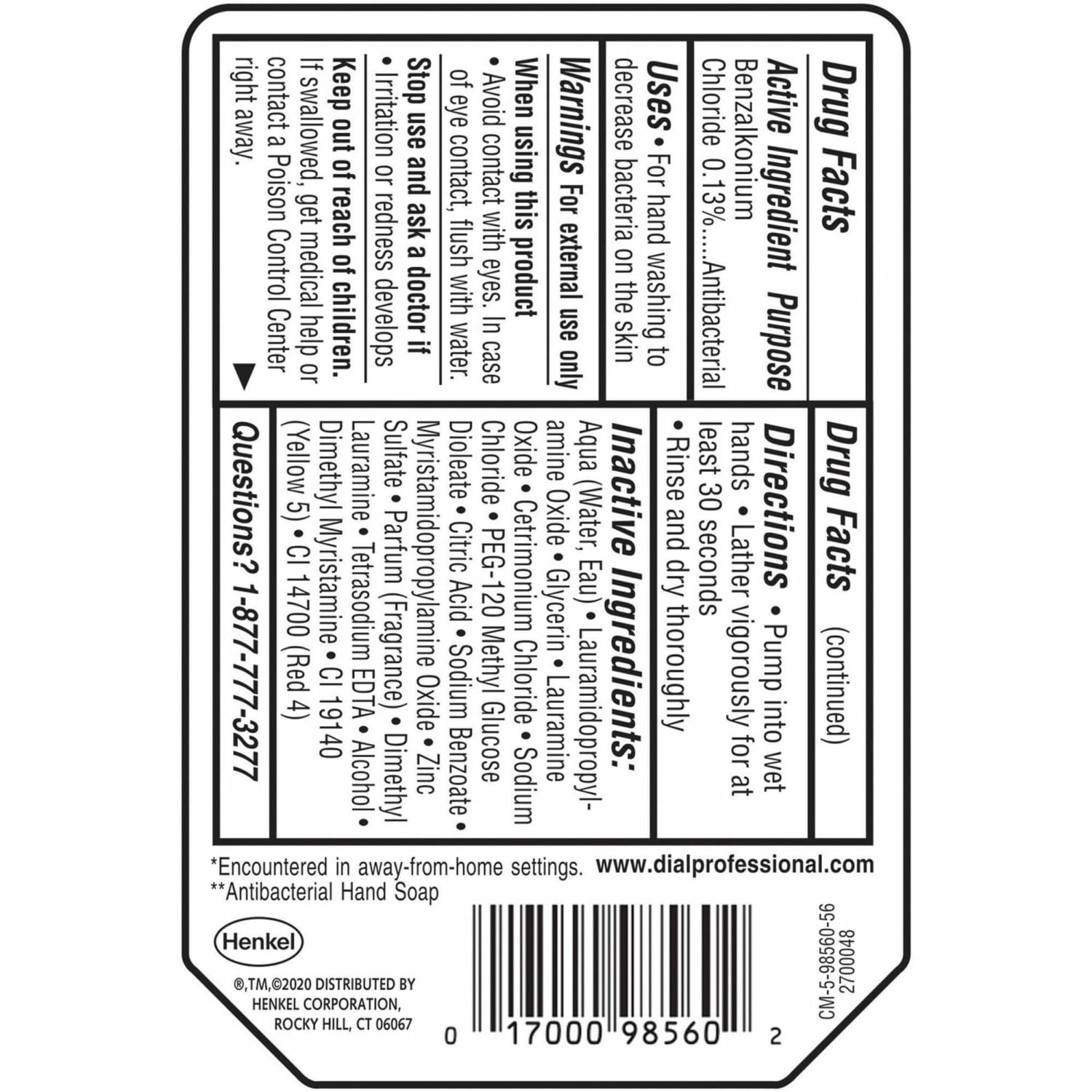 Dial Versa Gold Liquid Hand Soap - For Dry Skin - 15 fl oz - Bacteria Remover - Hand - Moisturizing - Antibacterial - Gold - 1 Each - Image 4