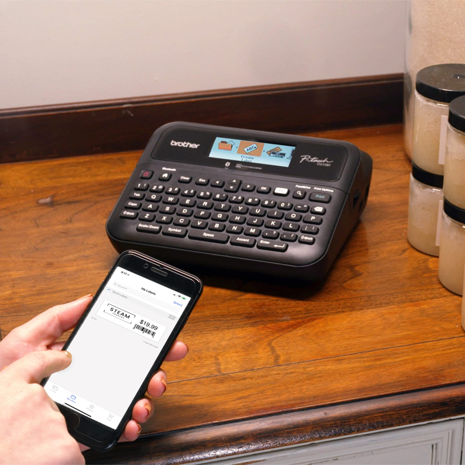 Brother P-touch PT-D610BT Business Professional Connected Label Maker With Bluetooth - Image 5