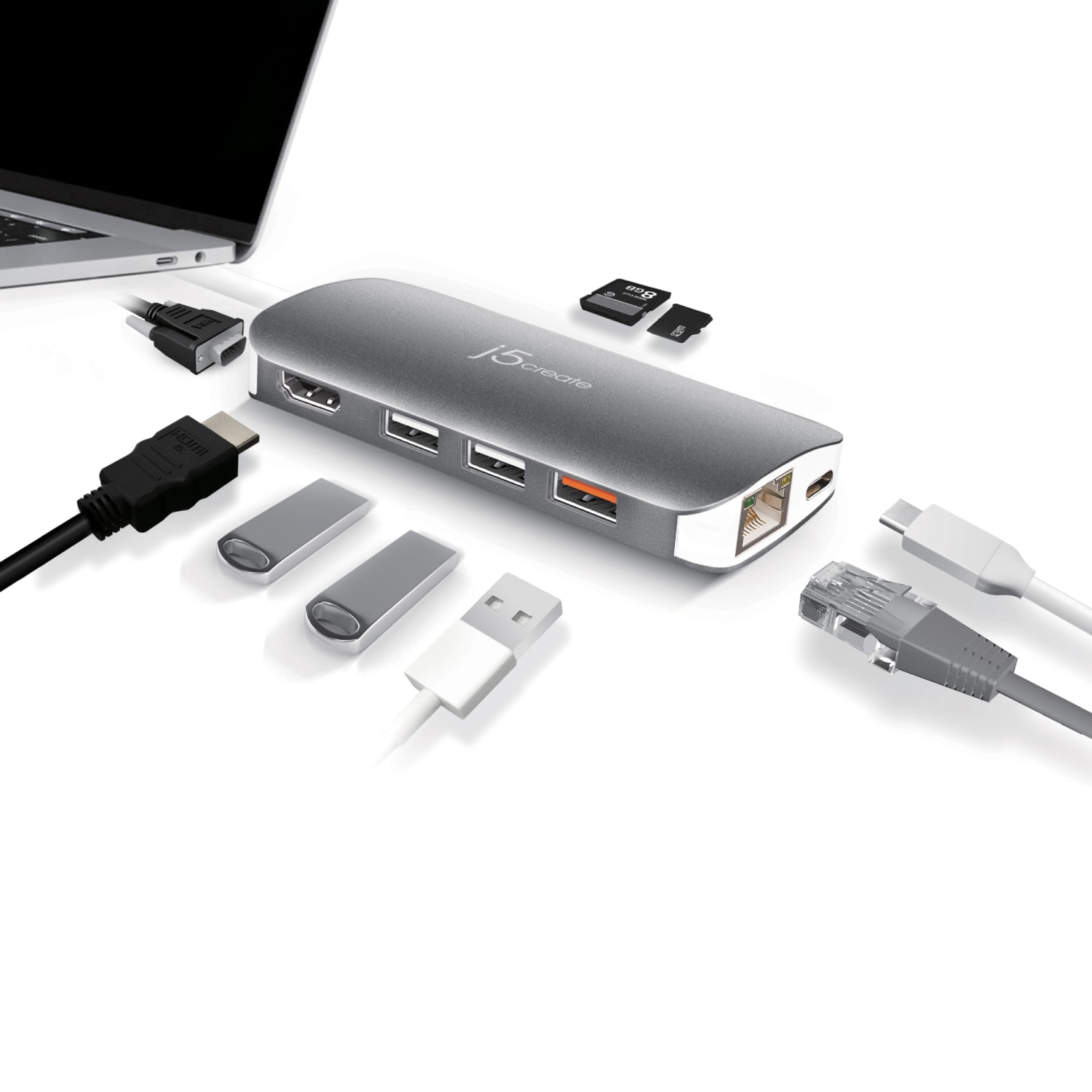 j5create USB-C Multi-Adapter Cord, JCD384 - Image 6