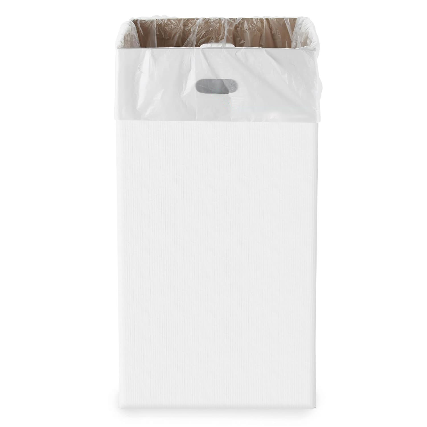 Gritt Commercial 40-Gallon Corrugated Cardboard Trash/Recycling Waste Containers, White, Pack Of 10 Containers - Image 3