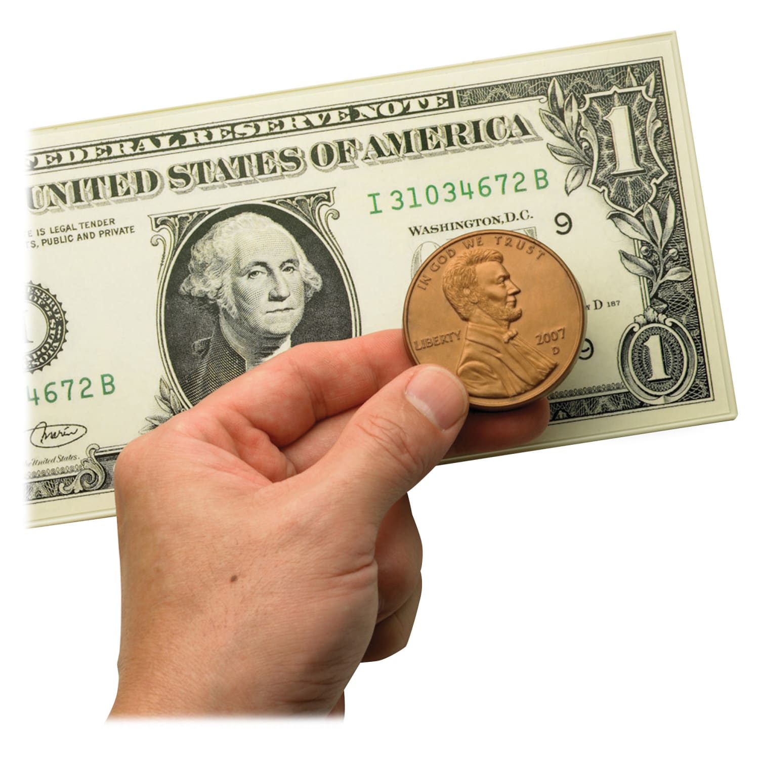 Educational Insights Big Money Magnetic Coins And Bills, 16inH x 9inW x 2 1/2inD, Kindergarten - Grade 5, Pack Of 50 - Image 3