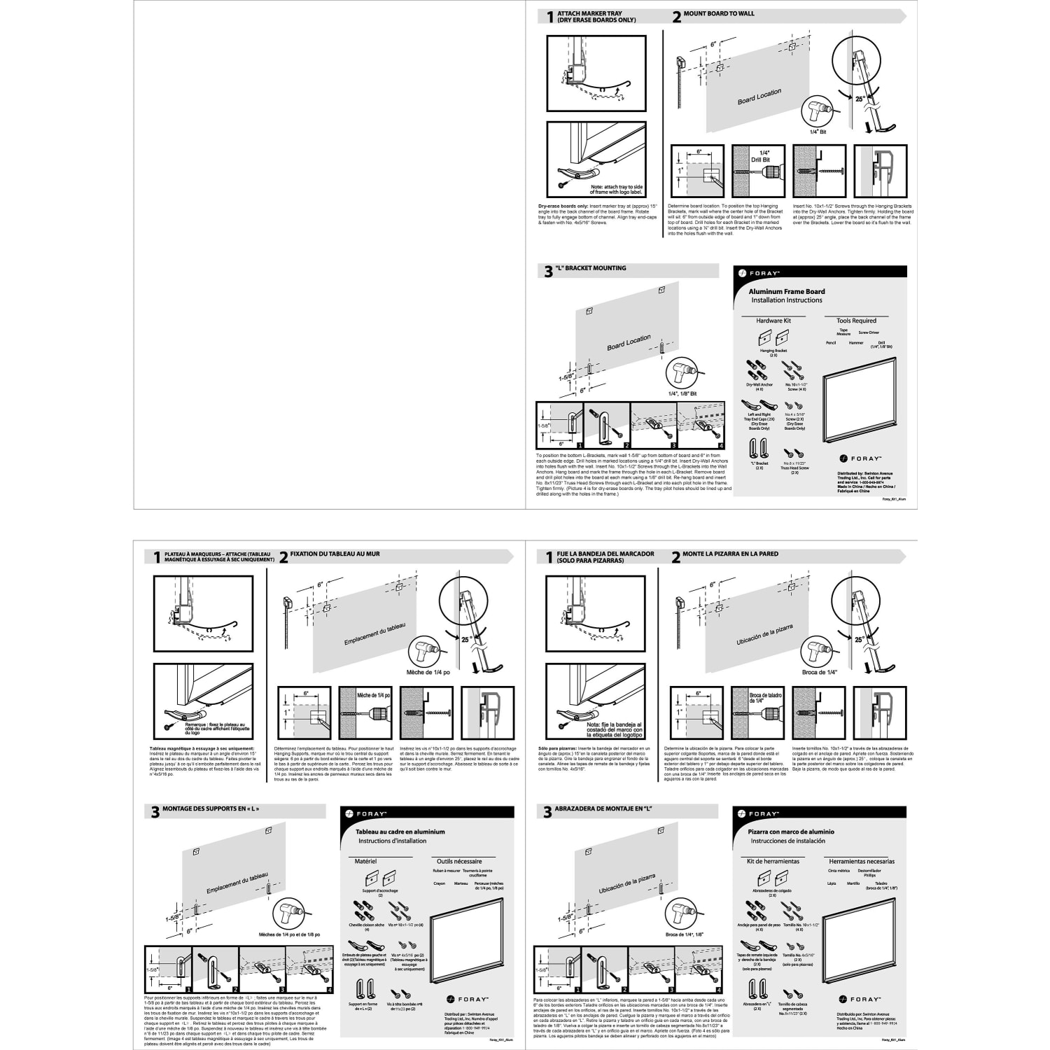 Office Depot Brand Non-Magnetic Melamine Dry-Erase Whiteboard With Marker, 24in x 36in, Aluminum Frame With Silver Finish - Image 5