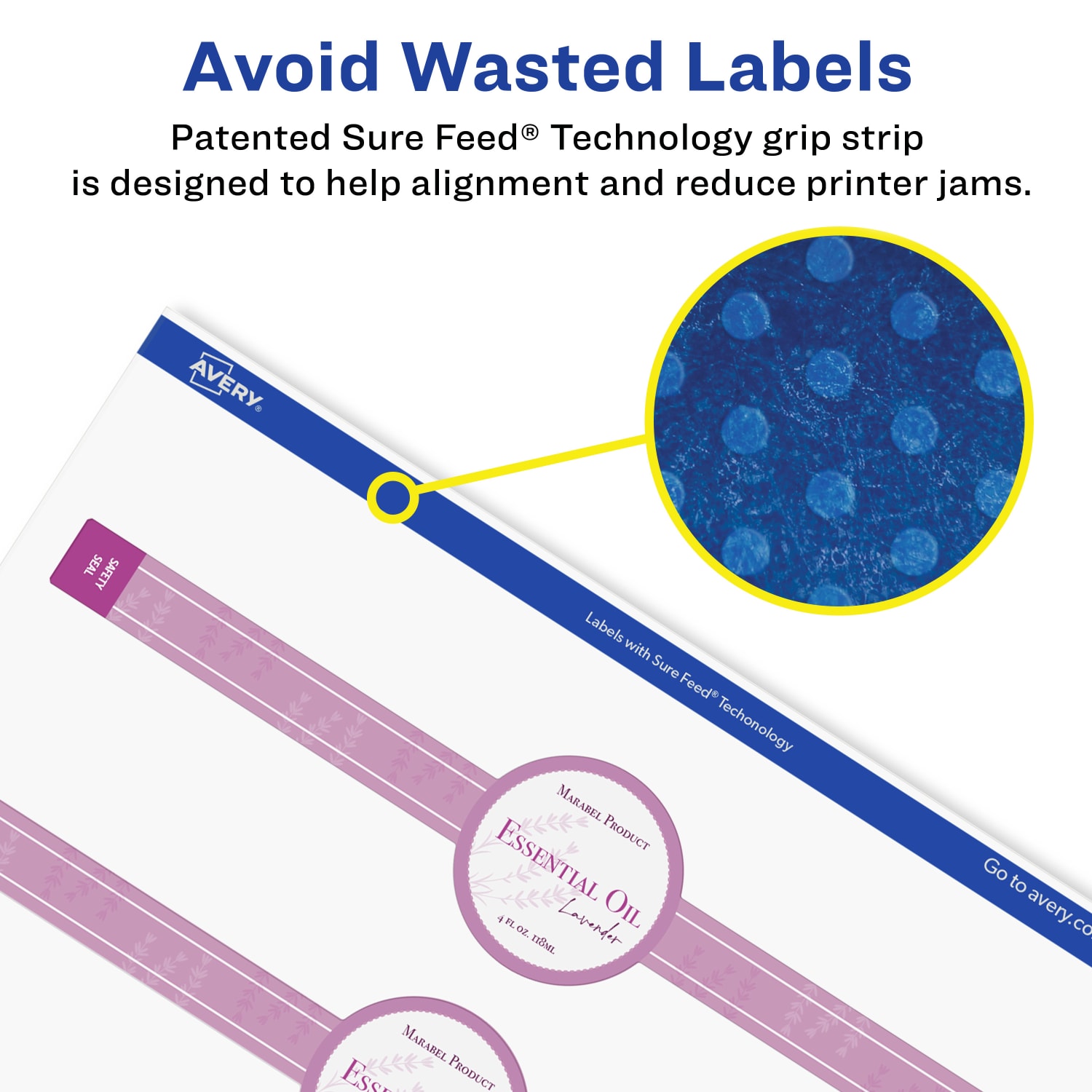 Avery Glossy Permanent Labels With Sure Feed, 94117-CGF100, Cigar, 2-3/8in x 8in, Clear, Pack Of 300 - Image 5