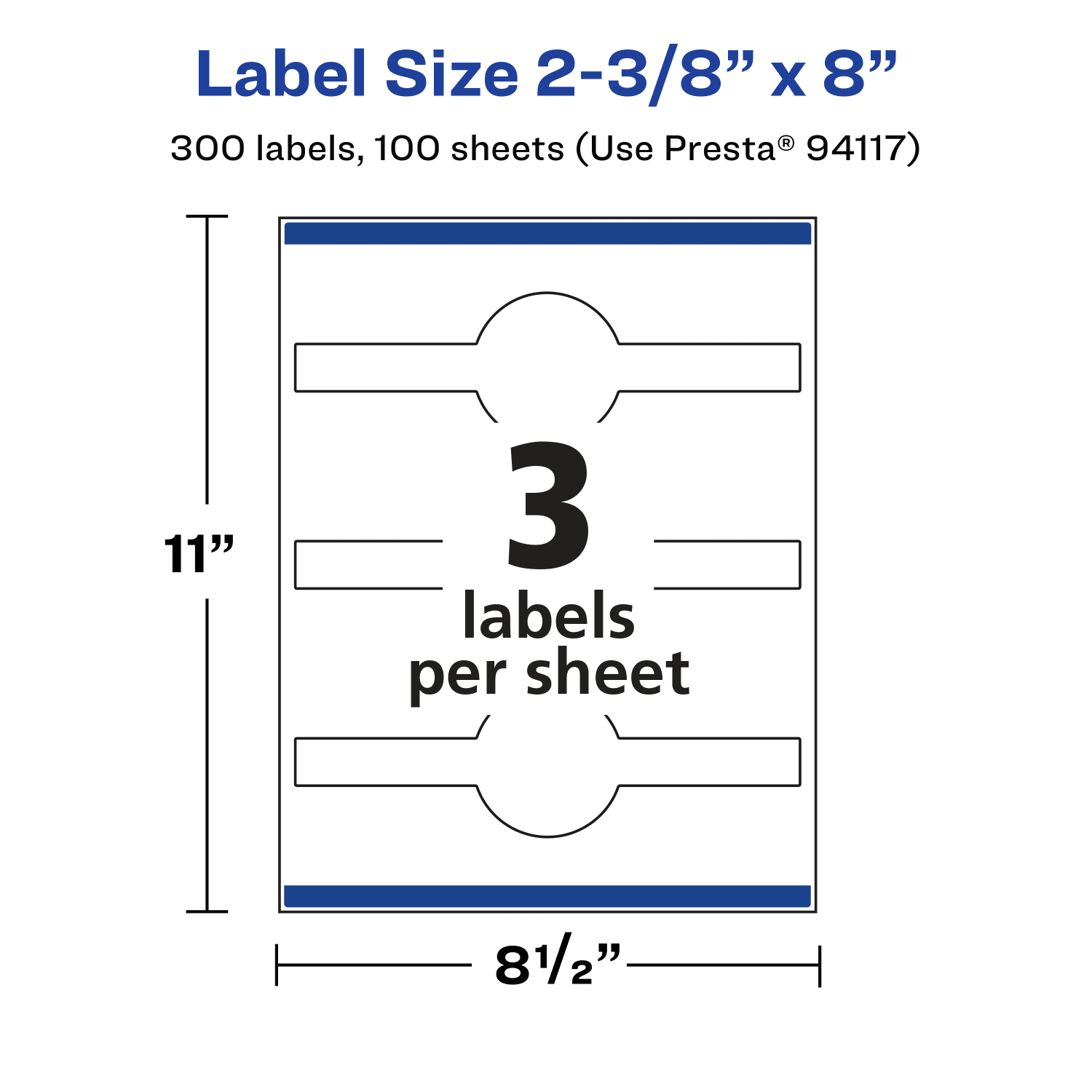 Avery Glossy Permanent Labels With Sure Feed, 94117-CGF100, Cigar, 2-3/8in x 8in, Clear, Pack Of 300 - Image 6