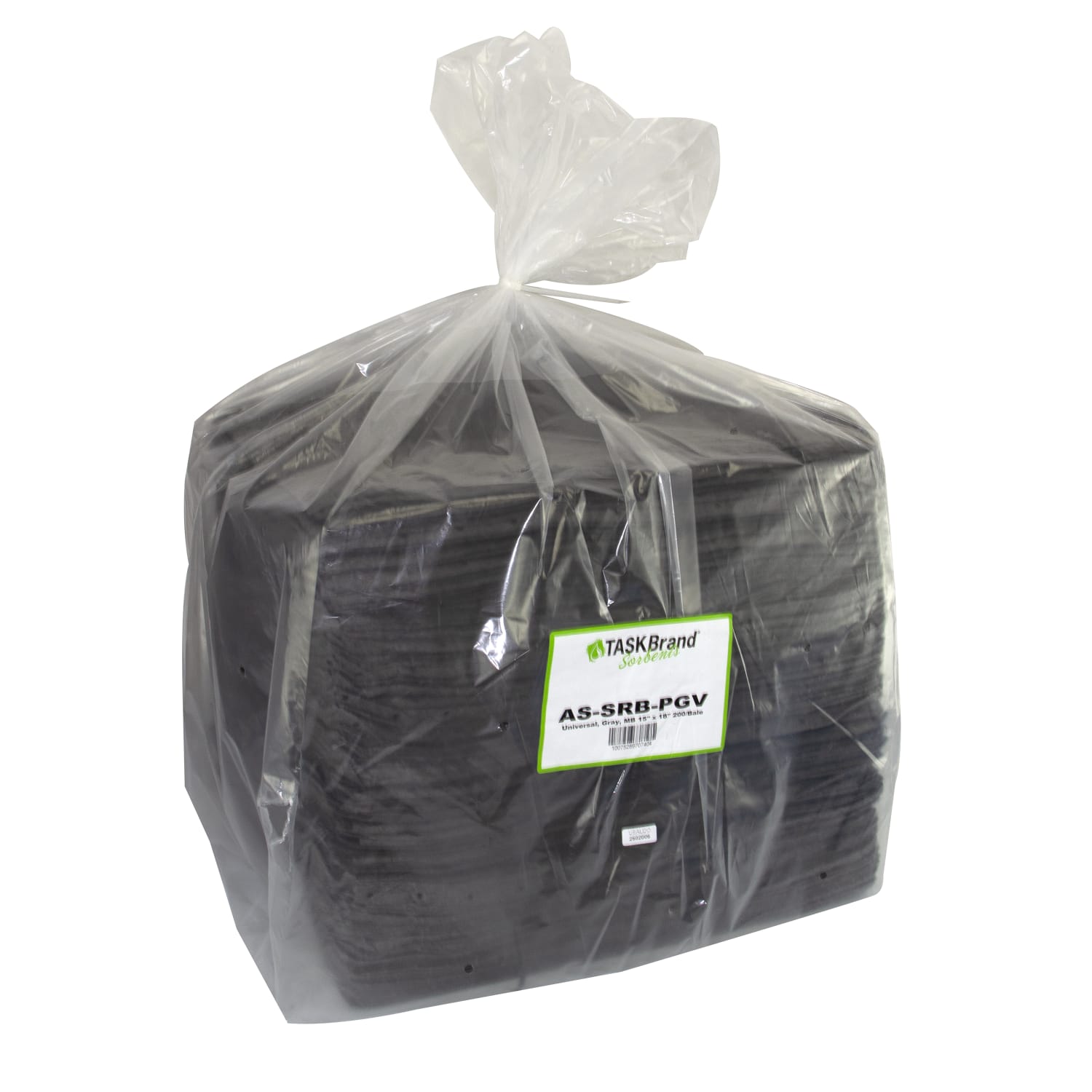 Hospeco TaskBrand Universal Sorbent Pads, 15in x 18in, Gray, Light Duty, Melt Blown, Bale Of 200 Pads - Image 3