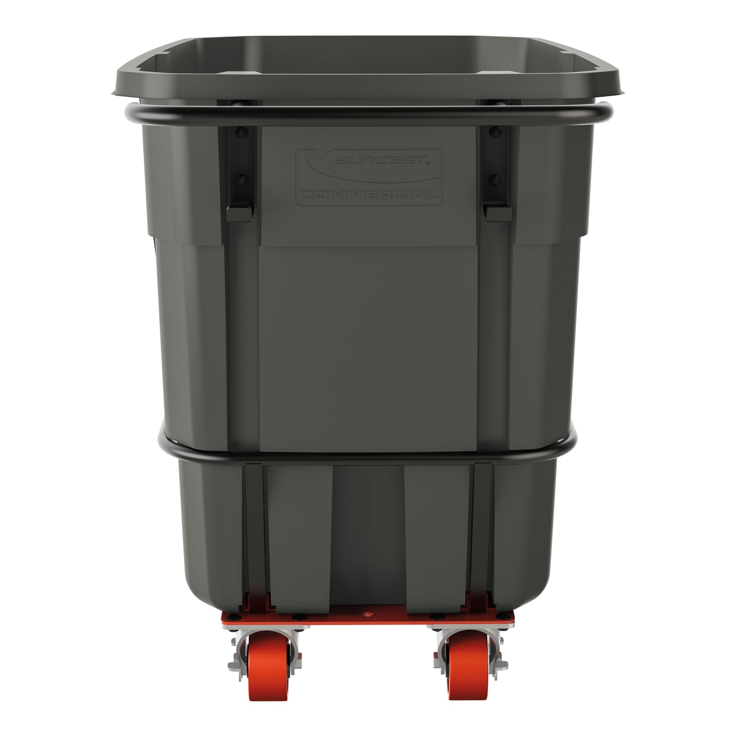 Suncast Commercial Tilt Truck, Heavy Duty, 0.5 Cu Yd., 34-7/8inH x 27-3/4inW x 59-1/8inD, Black - Image 4