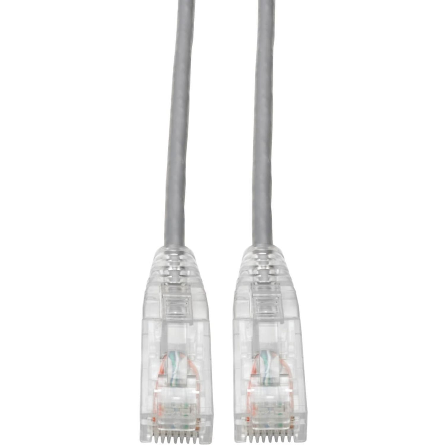 Tripp Lite Cat6 UTP Patch Cable (RJ45) - M/M, Gigabit, Snagless, Molded, Slim, Gray, 7 ft. - First End: 1x R - N201S07GY