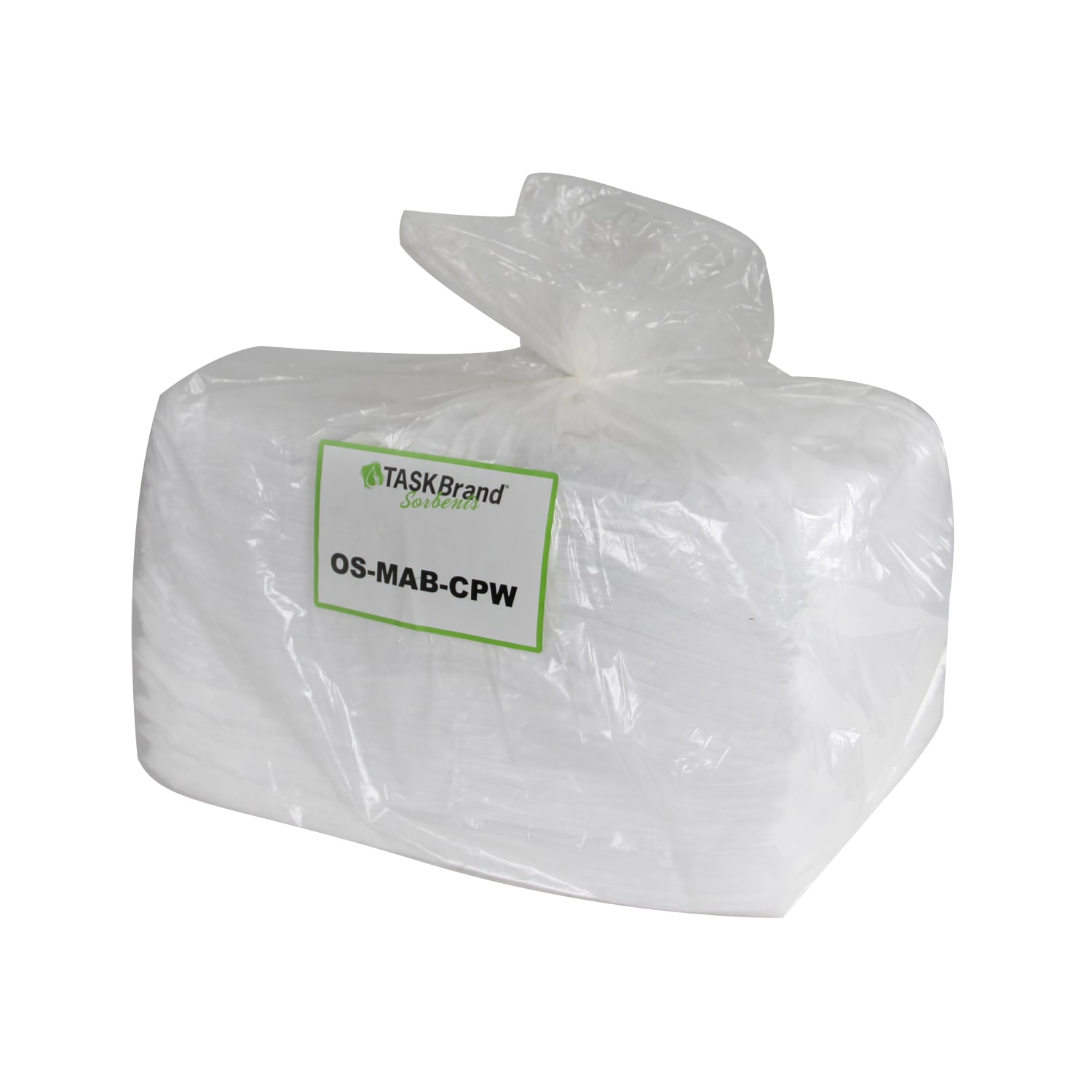 Hospeco TaskBrand Oil Only Sorbent Pads, 15in x 18in, White, Light Duty, Melt Blown, Bale Of 100 Pads - Image 3