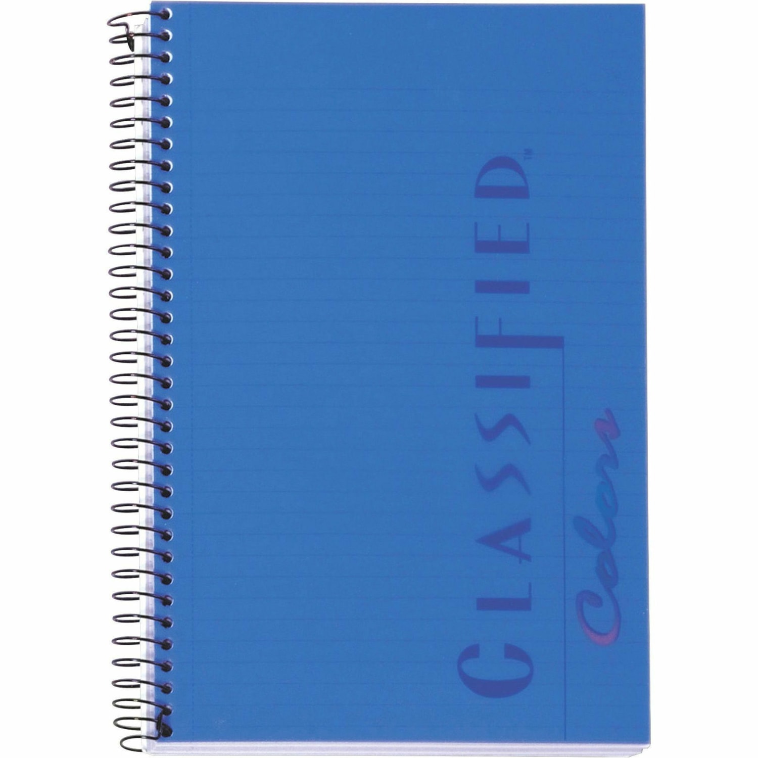 TOPS Classified Colors Business Notebook, 5 1/2in x 8 1/2in, 1 Subject, Narrow Ruled, 100 Sheets, Indigo Blue Cover - Image 5