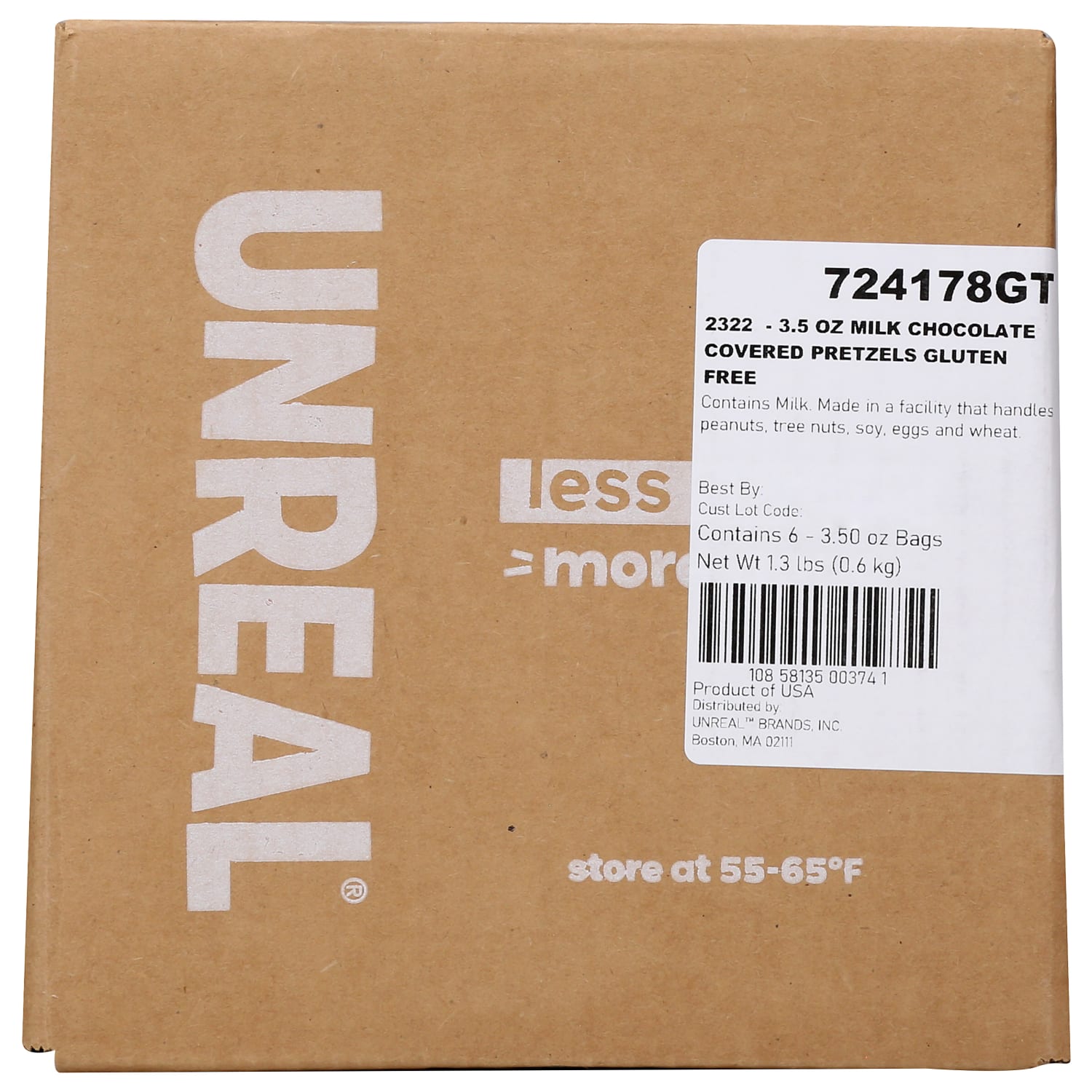 Unreal Milk Chocolate Pretzels, 3.5 Oz, Total Qty 6 - Image 5