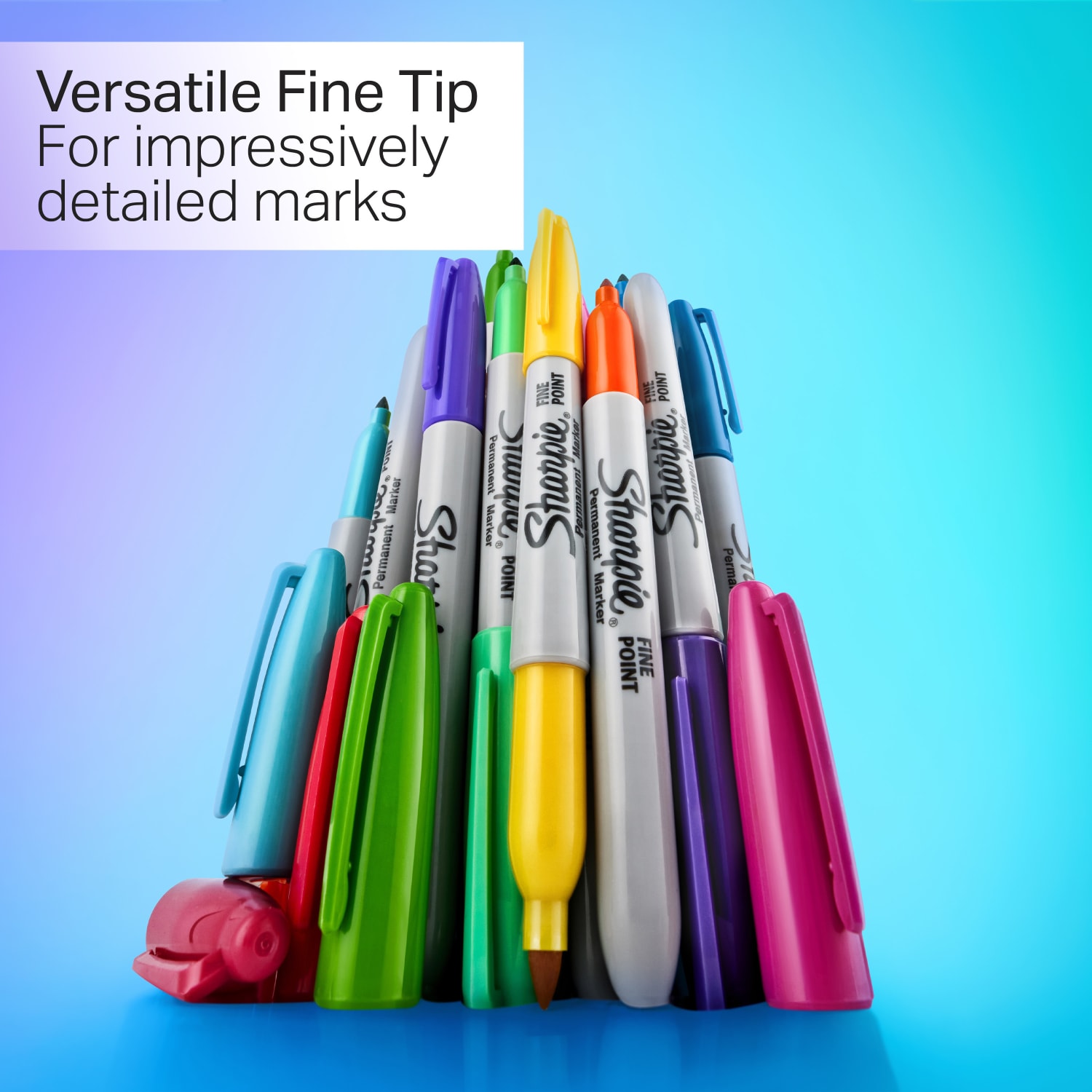 Sharpie Glam Pop Permanent Markers, Fine Point, Assorted, Pack Of 24 Markers - Image 6