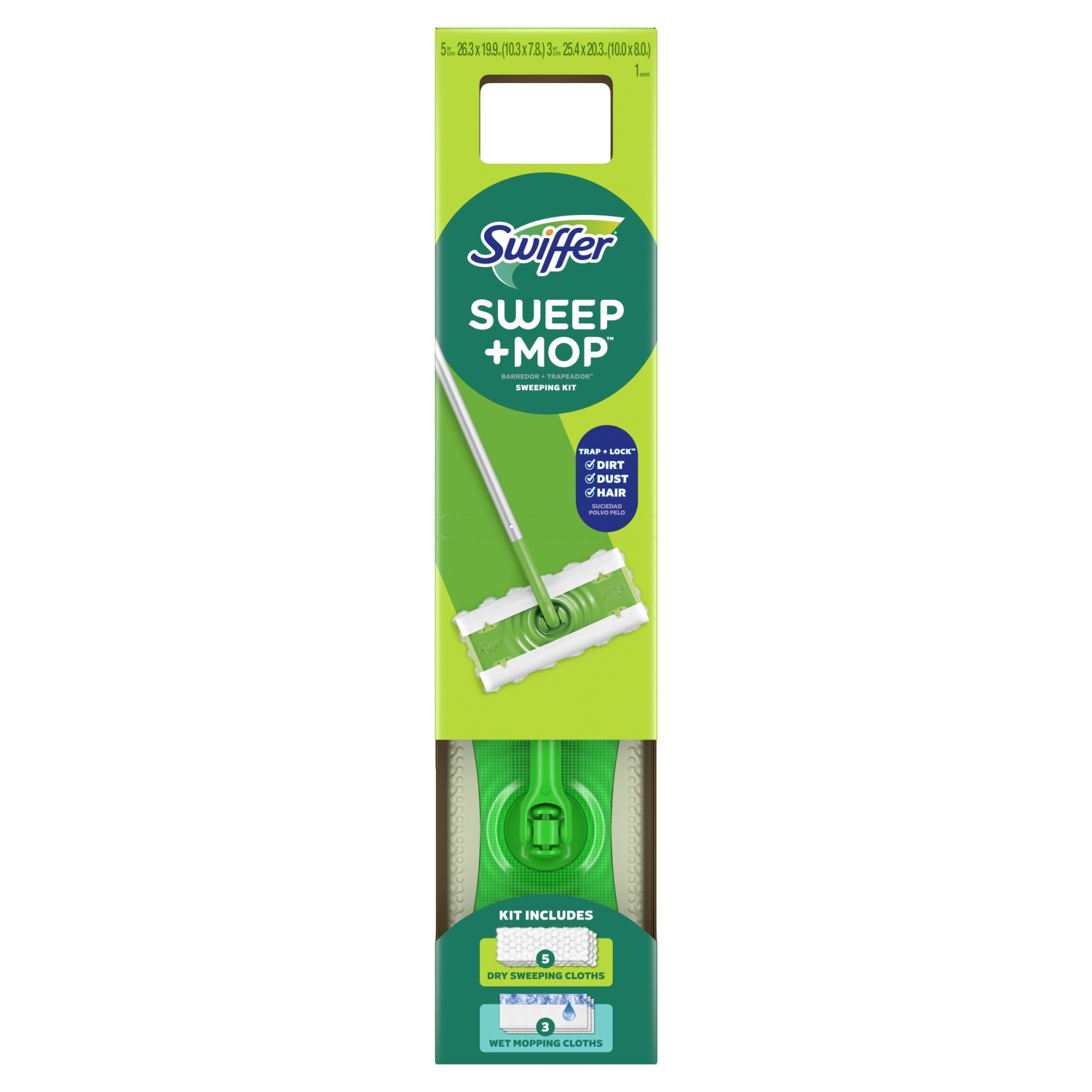 Swiffer Sweep And Mop 2-in-1 Dry + Wet Floor Mopping And Sweeping Kit, 23-1/16in x 5in - Image 3