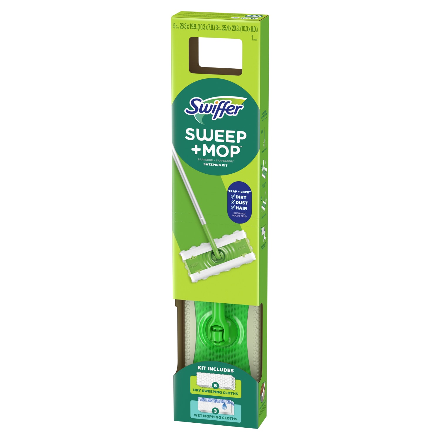 Swiffer Sweep And Mop 2-in-1 Dry + Wet Floor Mopping And Sweeping Kit, 23-1/16in x 5in - Image 4