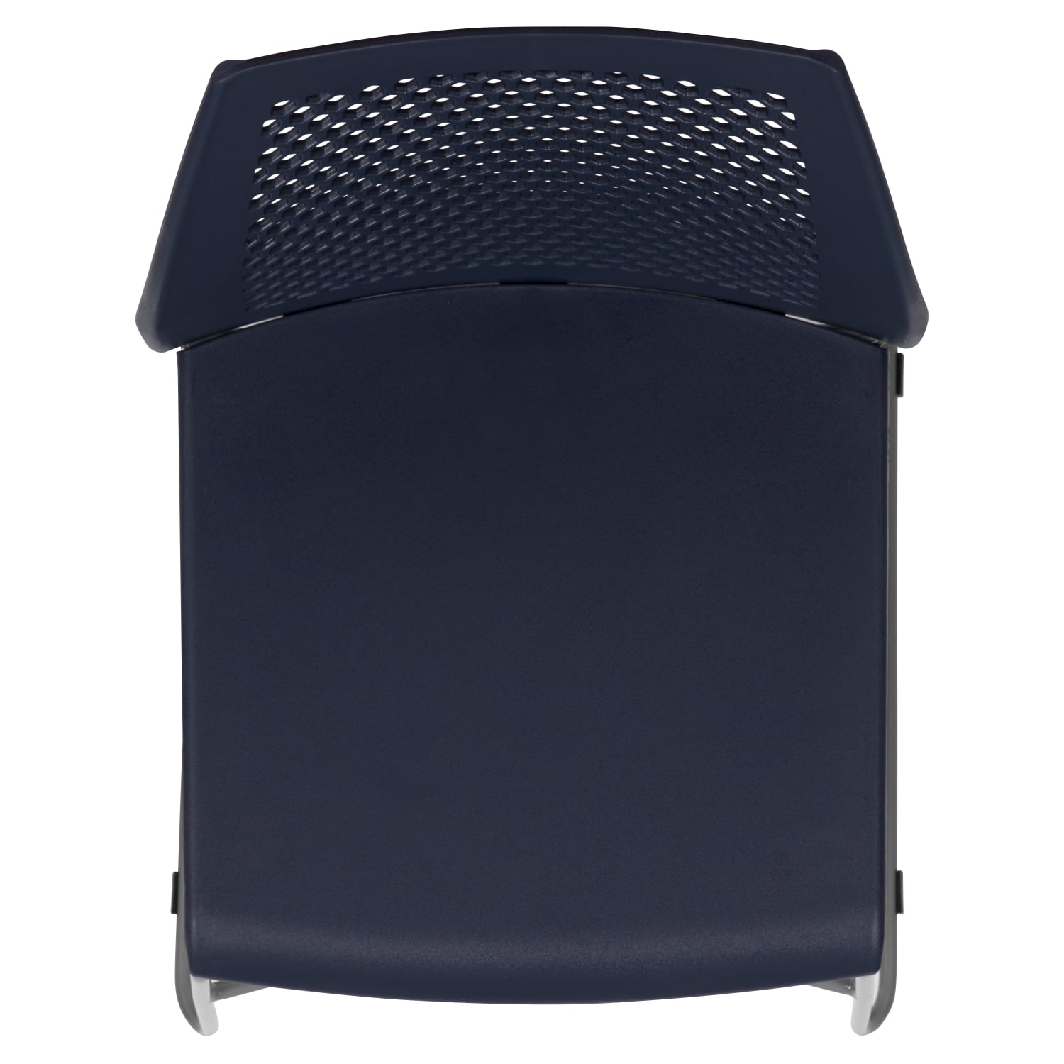 Flash Furniture HERCULES Series Sled Base Stack Chair With Air Vent Back Navy PopularChairscom