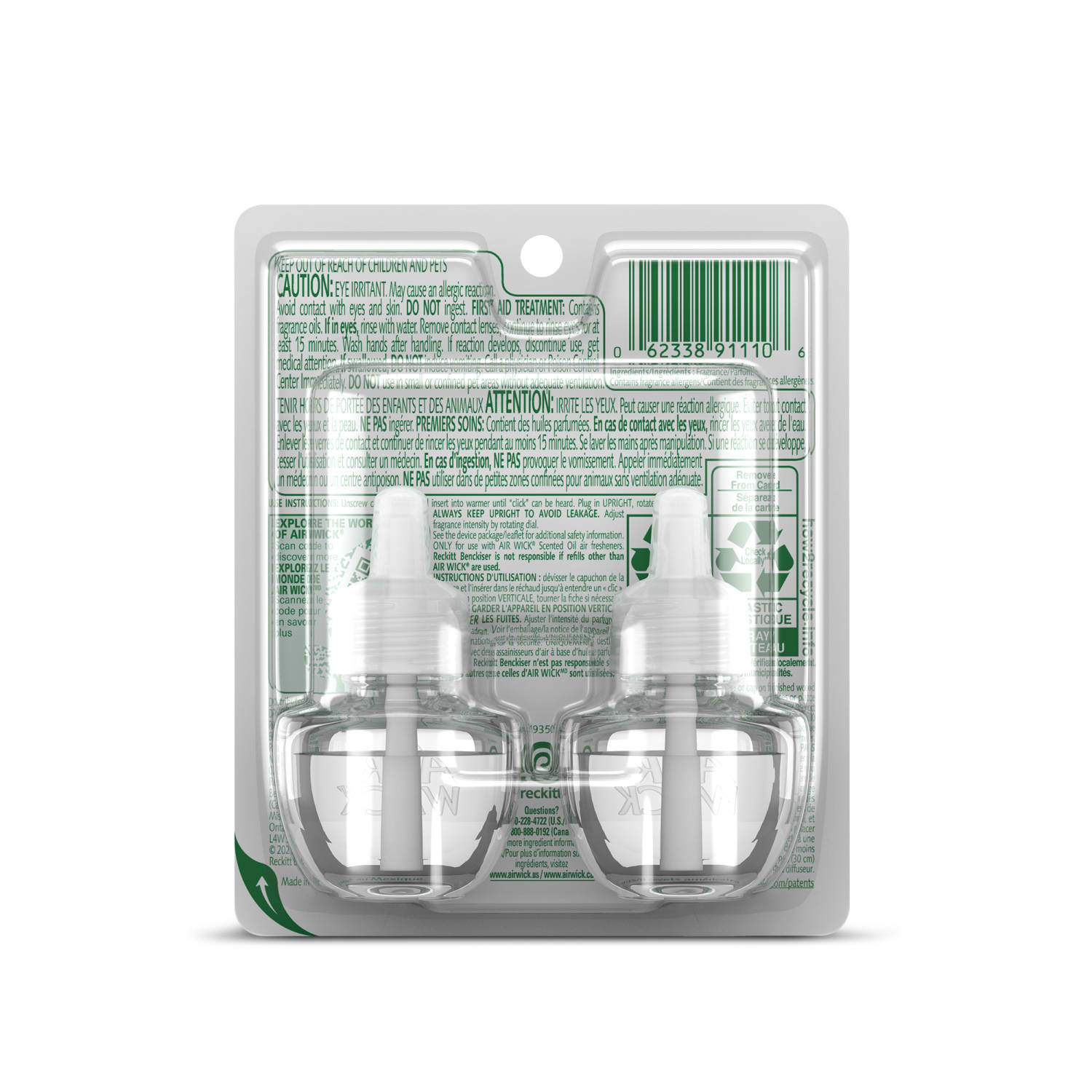 Air Wick Life Scents Scented Oil Warmer Refills, 0.67 Oz, Paradise Retreat, 2 Refills Per Pack, Carton Of 6 Packs - Image 5