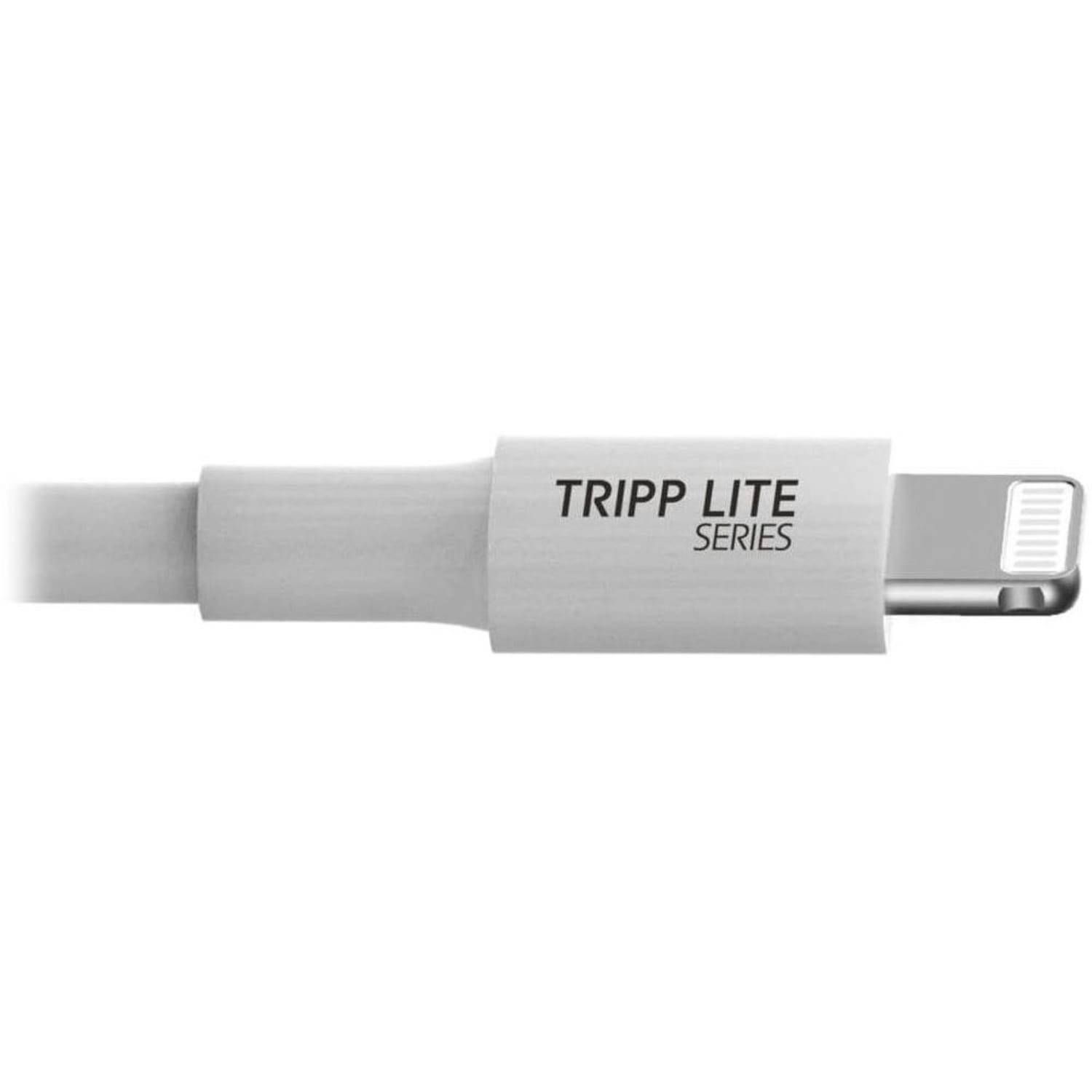 Eaton Tripp Lite Series USB-A to Lightning Sync/Charge Cable (M/M), MFi Certified, White, 10 ft. (3 m), M100010WH - Image 3