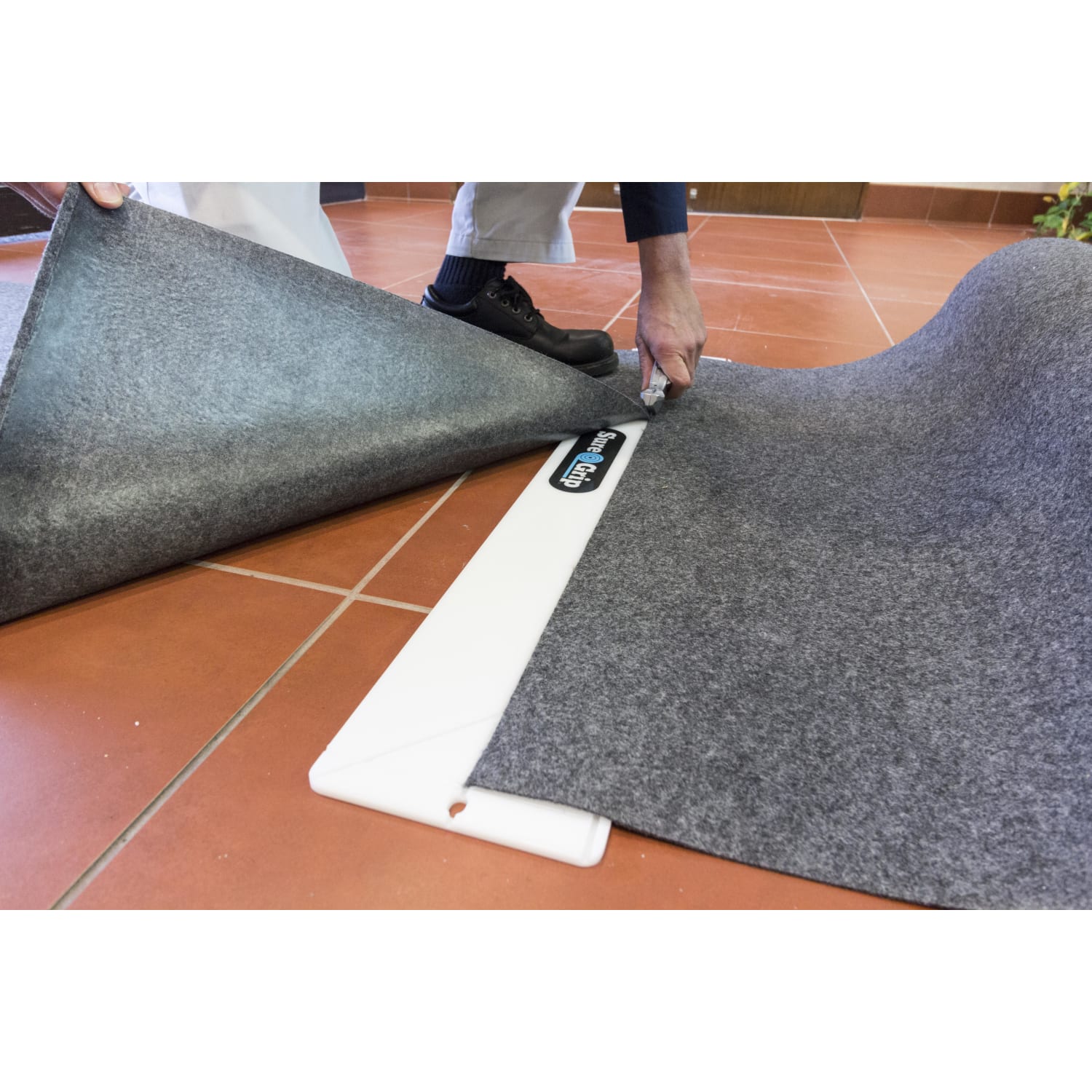 Sure Grip Cutting Guide, White HDPE, 36in x 6in x .25in, 1 ea - Image 5