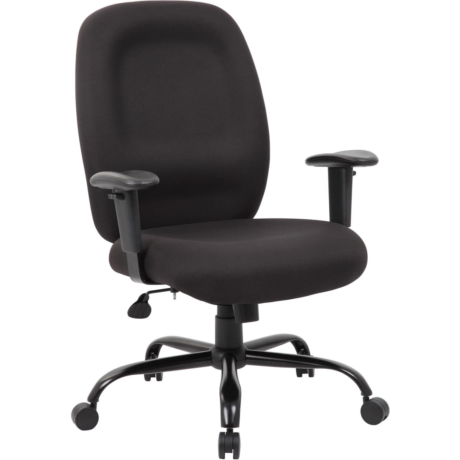Boss Office Products Heavy Duty Fabric Task Chair Black PopularChairscom