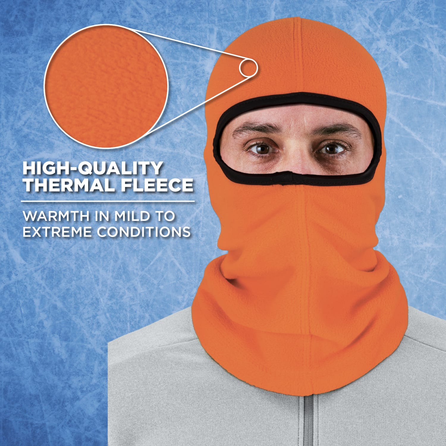 Ergodyne N-Ferno 6821 Balaclava Face Mask, Orange - Image 3