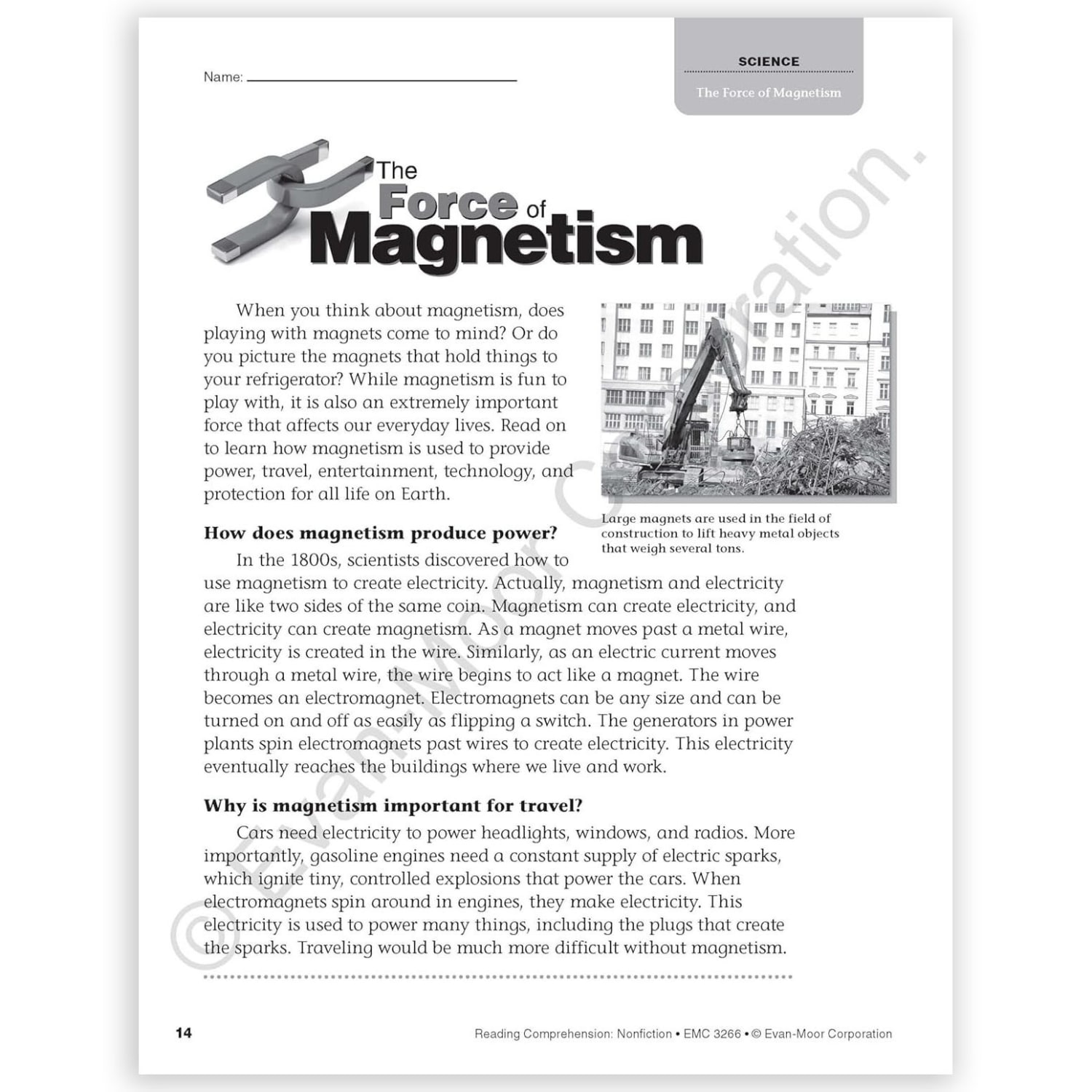 Evan-Moor Educational Publishers Reading Comprehension: Nonfiction, Grade 6 - Image 5